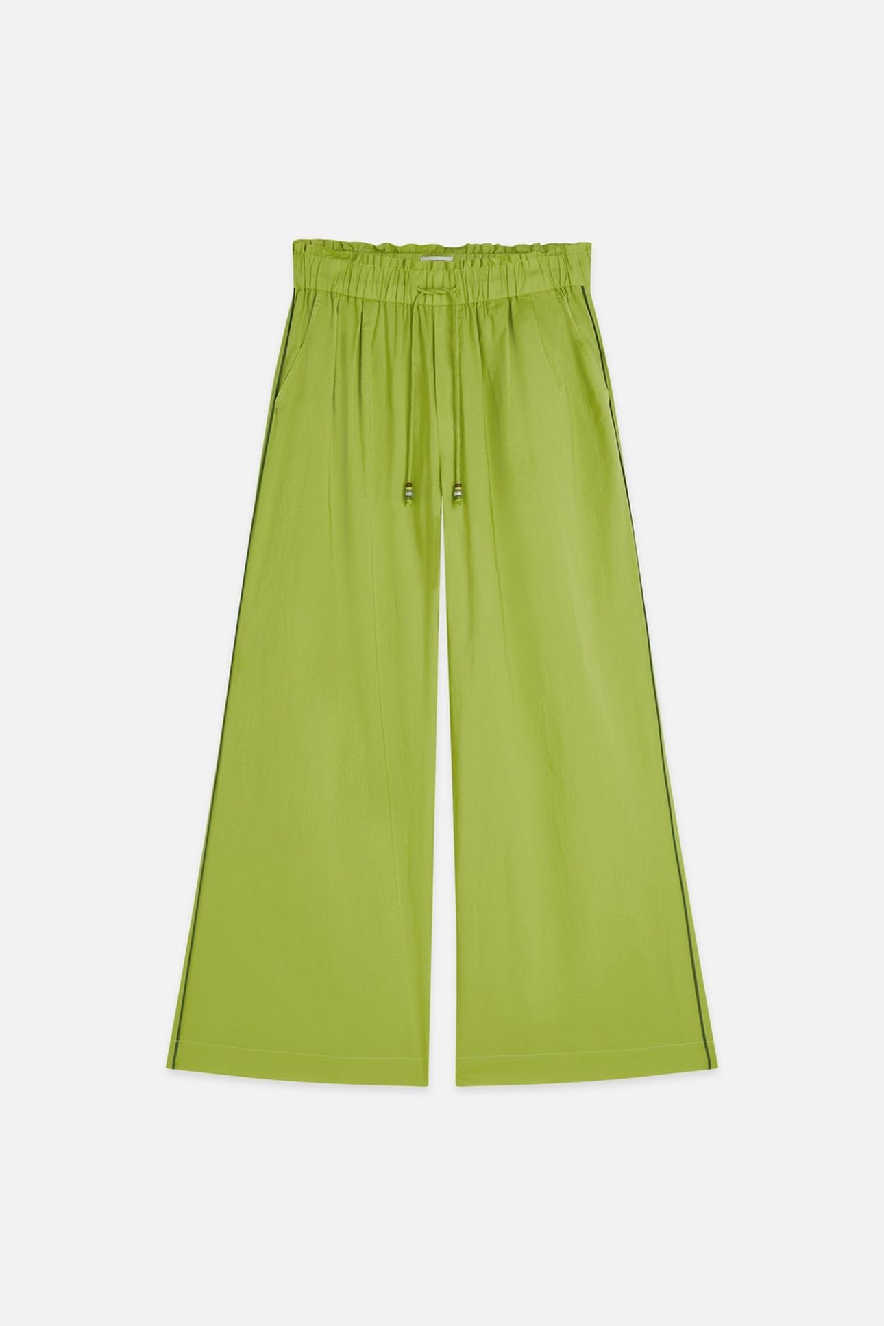COTTON VOILE PULL ON BEACH PANTS GREEN OASIS 4
