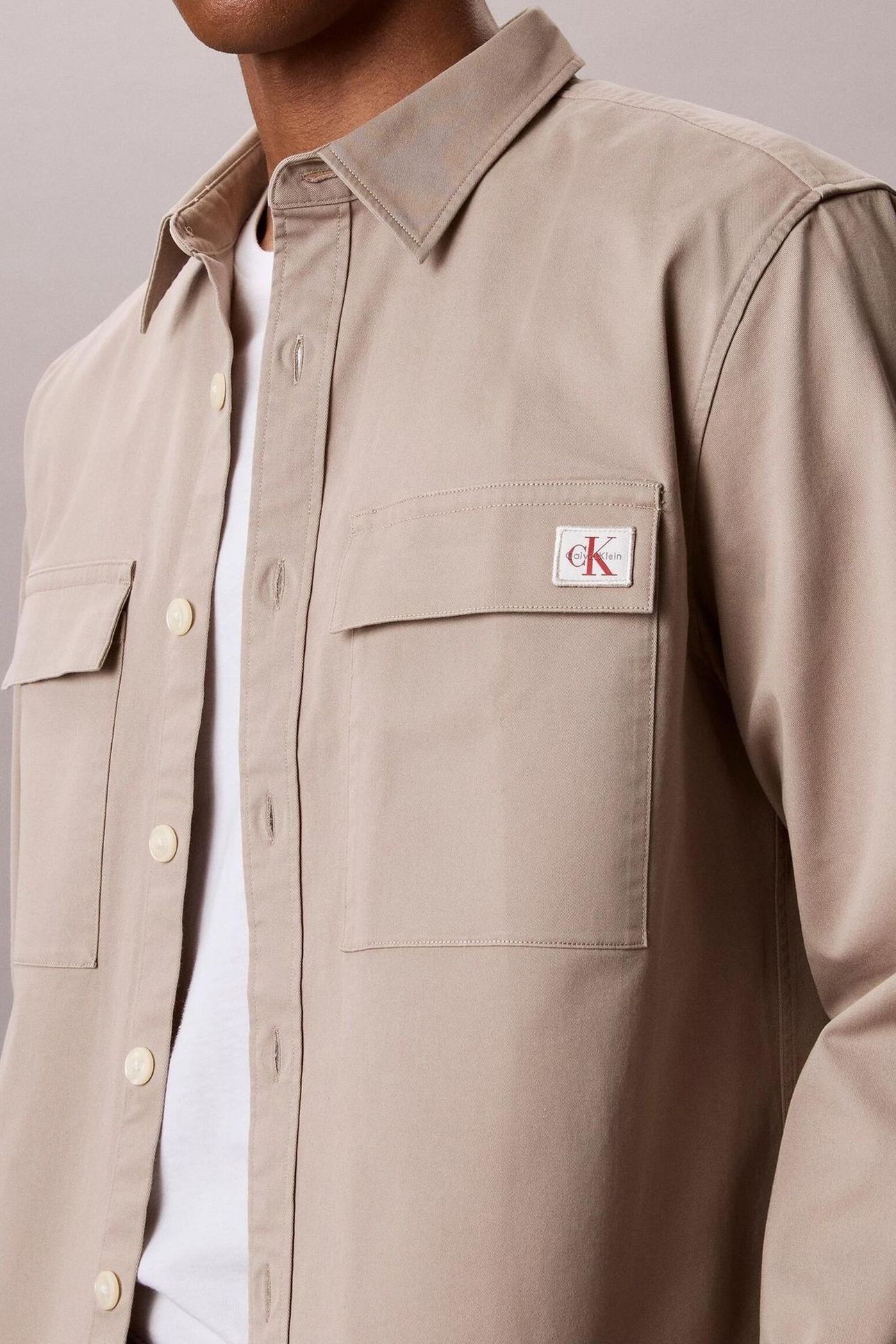 LS COMFORT COTTON SHIRT VINTAGE KHAKI 6