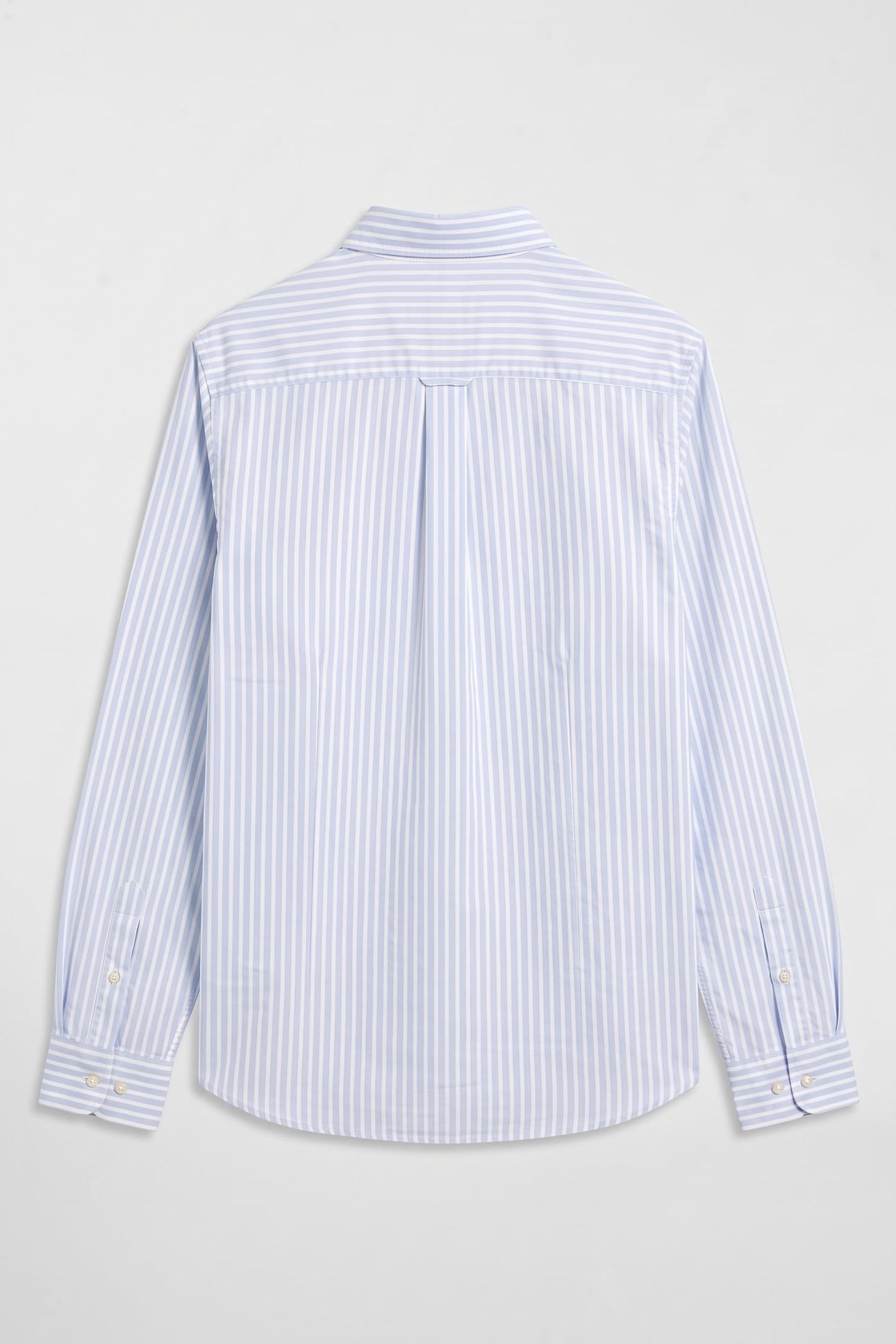 TEEN UNISEX STRIPED SHIELD POPLIN SHIRT LIGHT BLUE 4