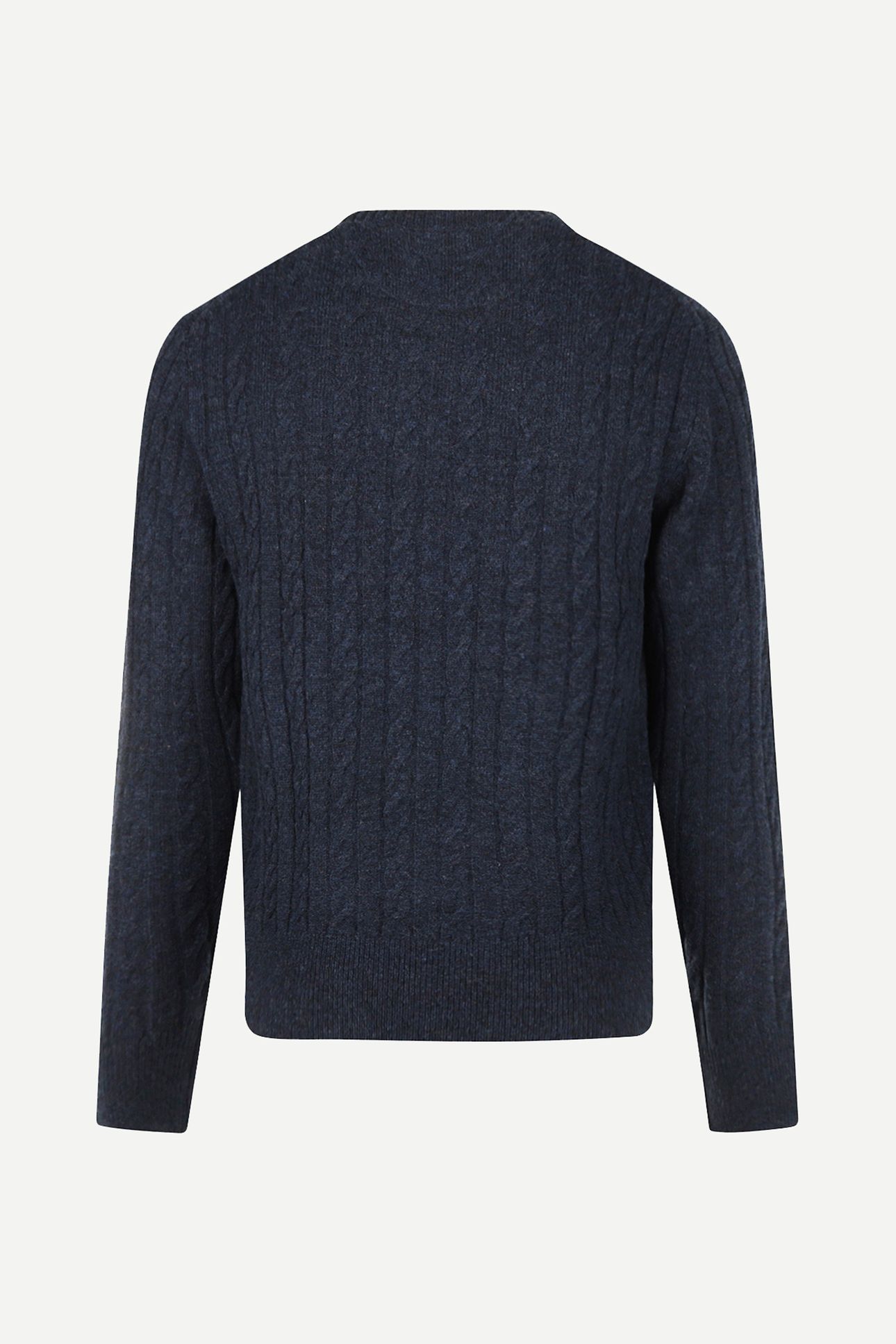 CABLE CREW NECK SWEATER NAVY 4