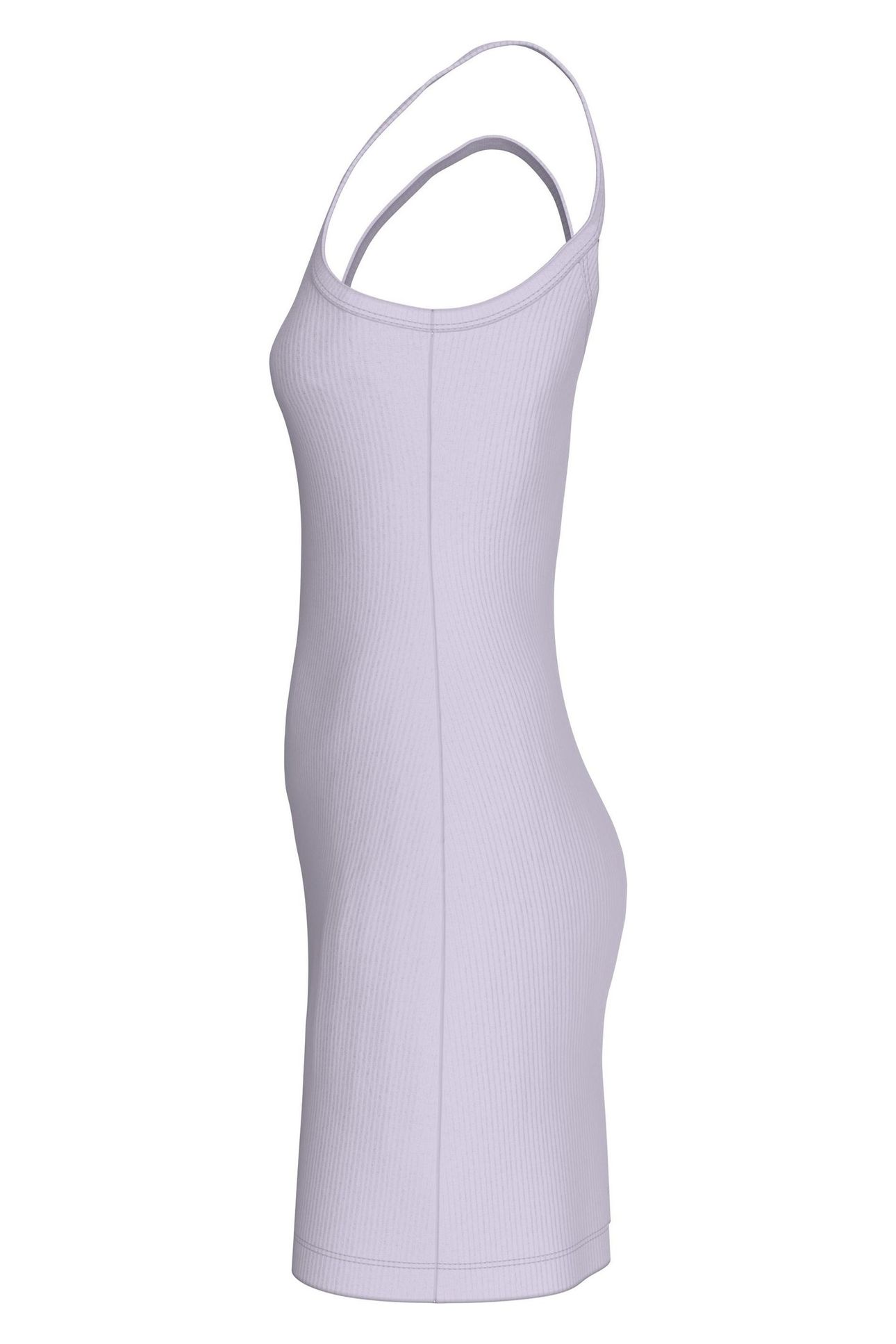WOVEN LABEL RIB TANK PASTEL LILAC 3