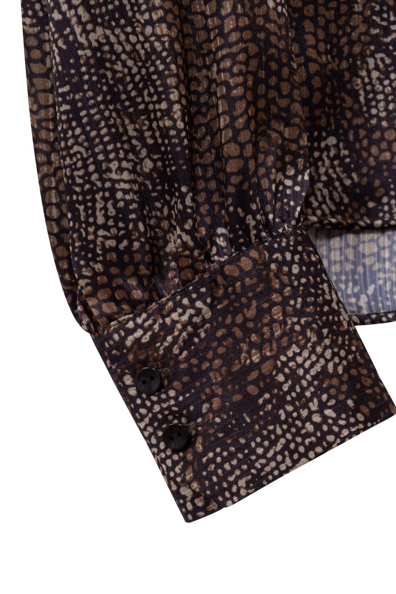CLARICE - BLACK PYTHON PRINT BLOUSE 3