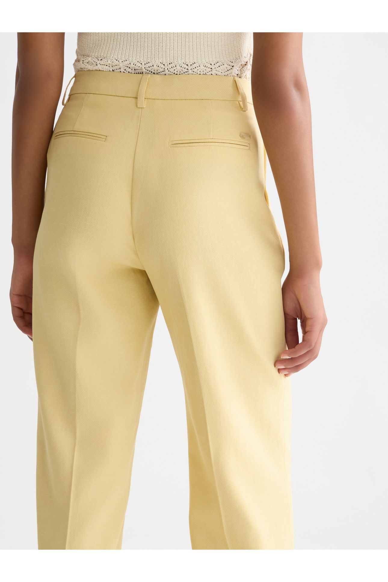 EDIE - HIGH RISE WIDE LEG PANTS PARSNIP 6