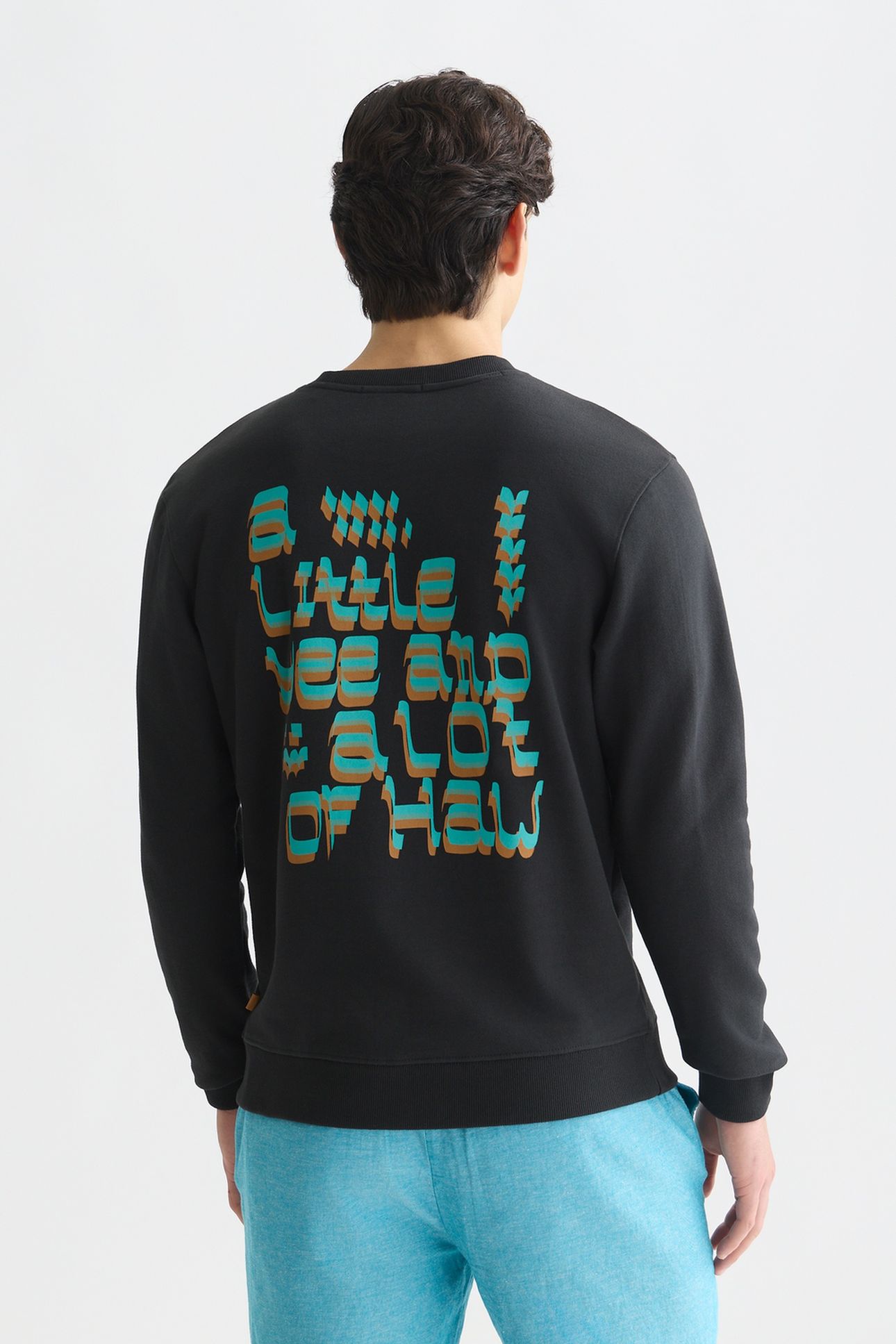 FRONT AND BACK ARTWORK REGULARFIT SWEATSHIRT BLACK 2