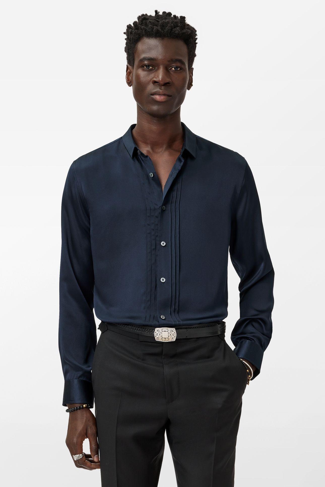 ALBANY SHIRT NAVY 1