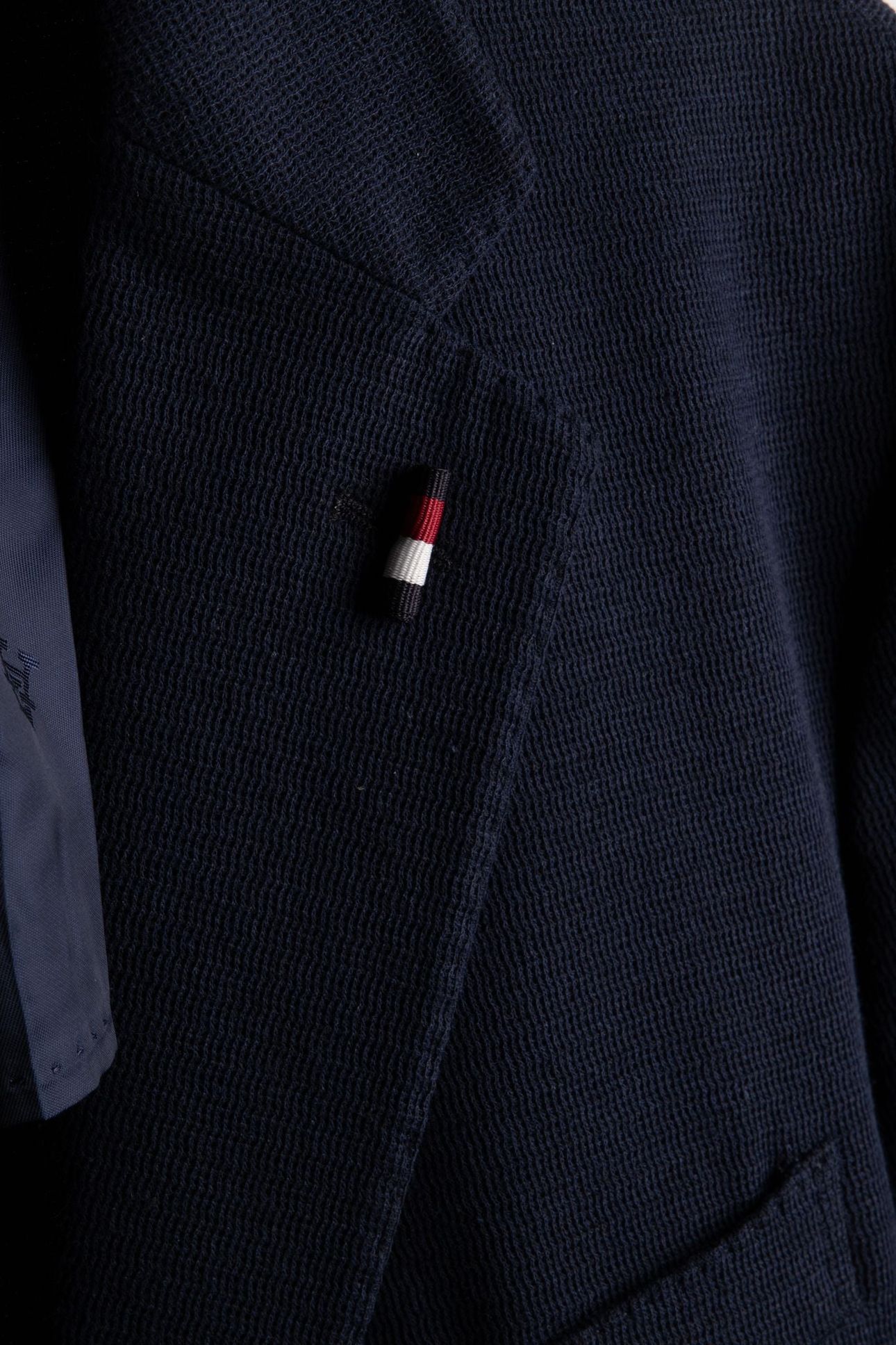 WAVE JERSEY FABRIC SUITING JACKET BLUE 4