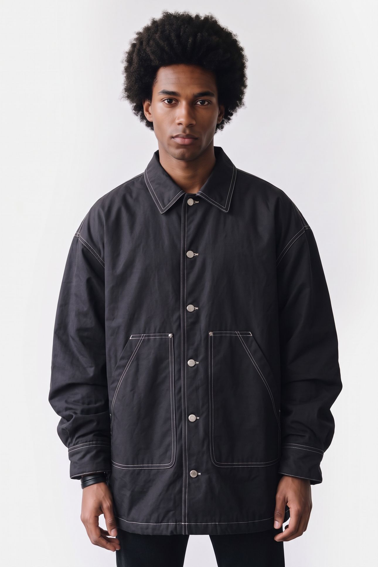 LAWRENCE-GA JACKET FADED BLACK 1