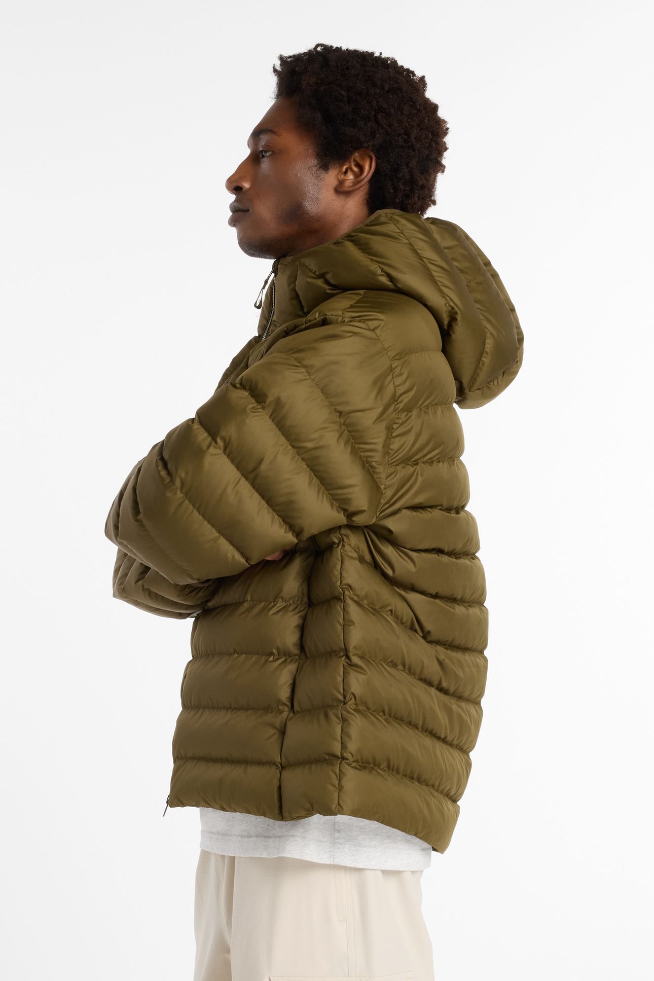SPORT ESSENTIALS HOODED PUFFER WOODLAND 4