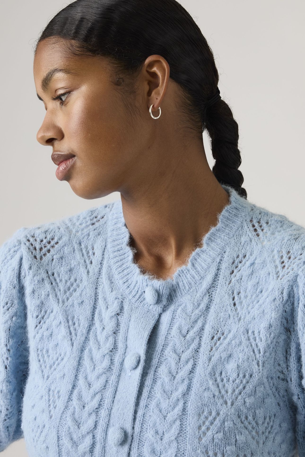 PAULINE POINTELLE SHORT SLEEVE CARDIGAN 5