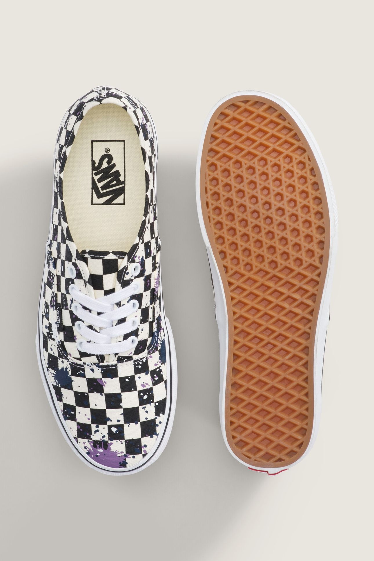 UNISEX AUTHENTIC SPLATTER CHECKERBOARD/MULTI 4