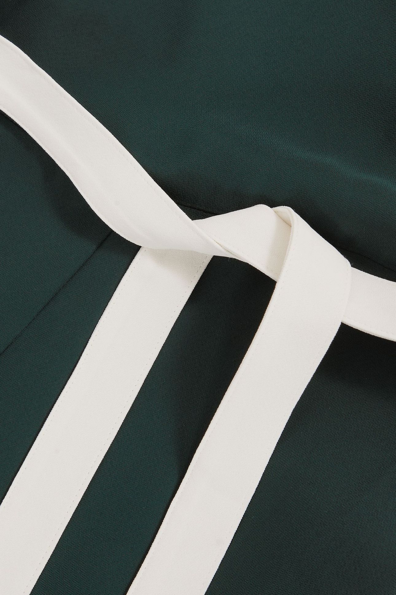 COL BLOCK JUMPSUIT DARK GREEN/CREAM 5