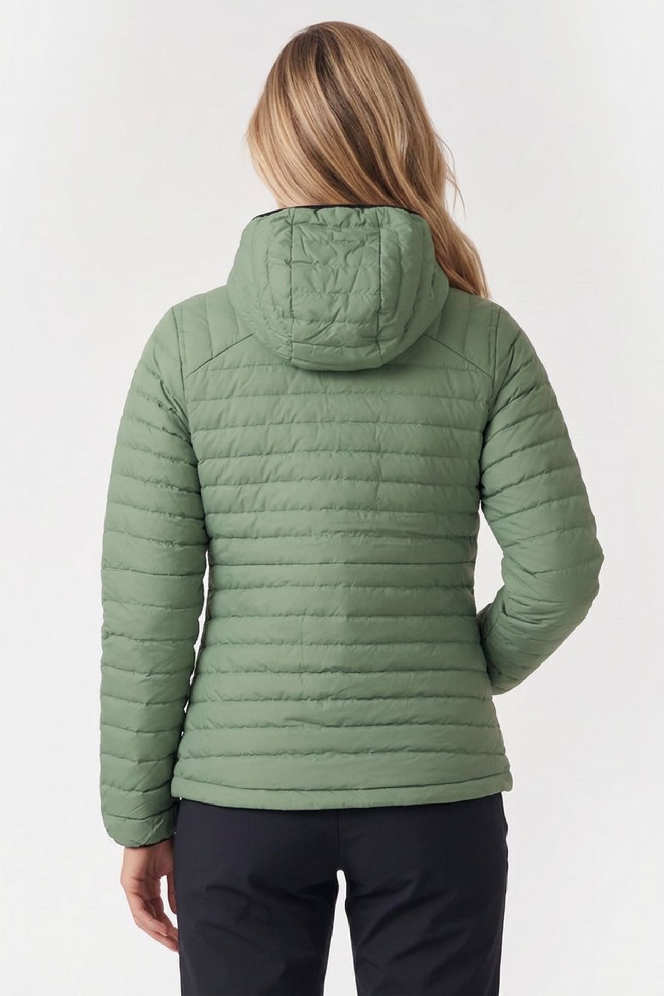 LAVA LIGHT DOWN JACKET W/HOOD JADE GREEN 2