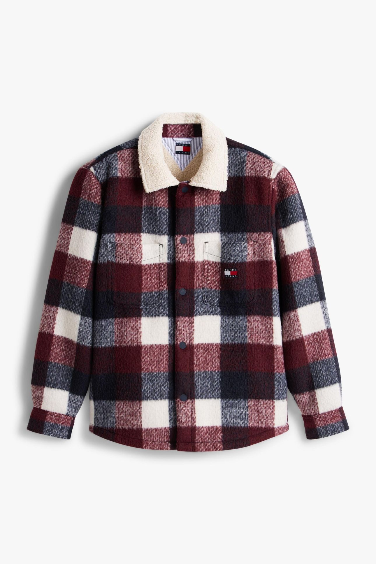 TJM CHECK TEDDY OVERSHIRT DARK NIGHT NAVY/BUFFALO CHECK 5