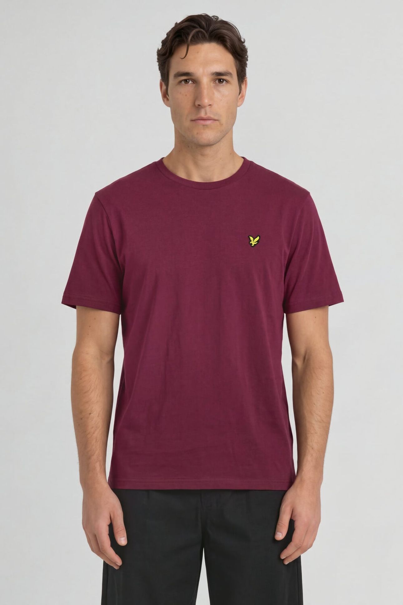 PLAIN T-SHIRT RICH BURGUNDY 1