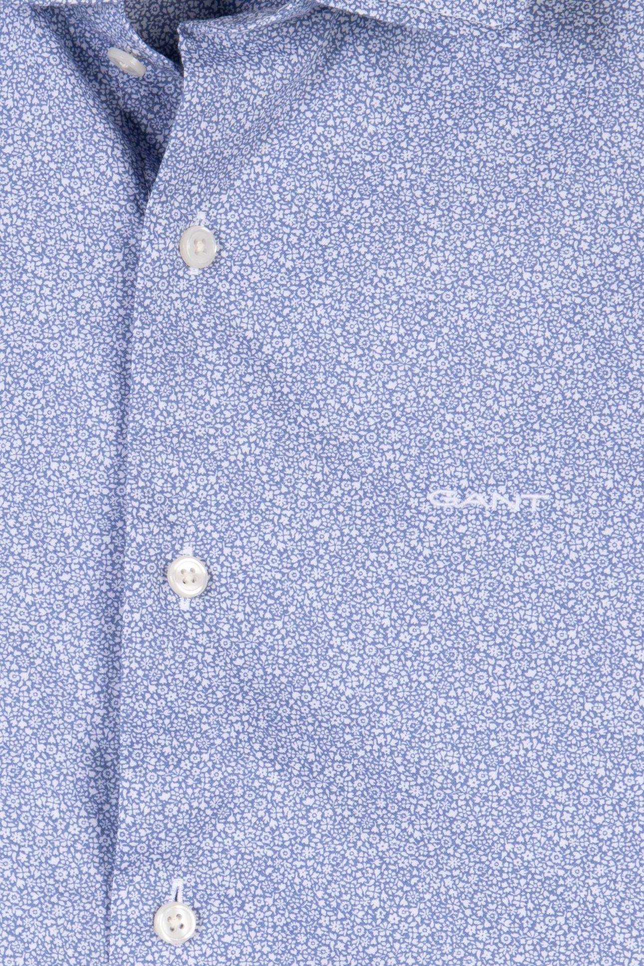 REG POPLIN AOP SHIRT FADED DENIM 4