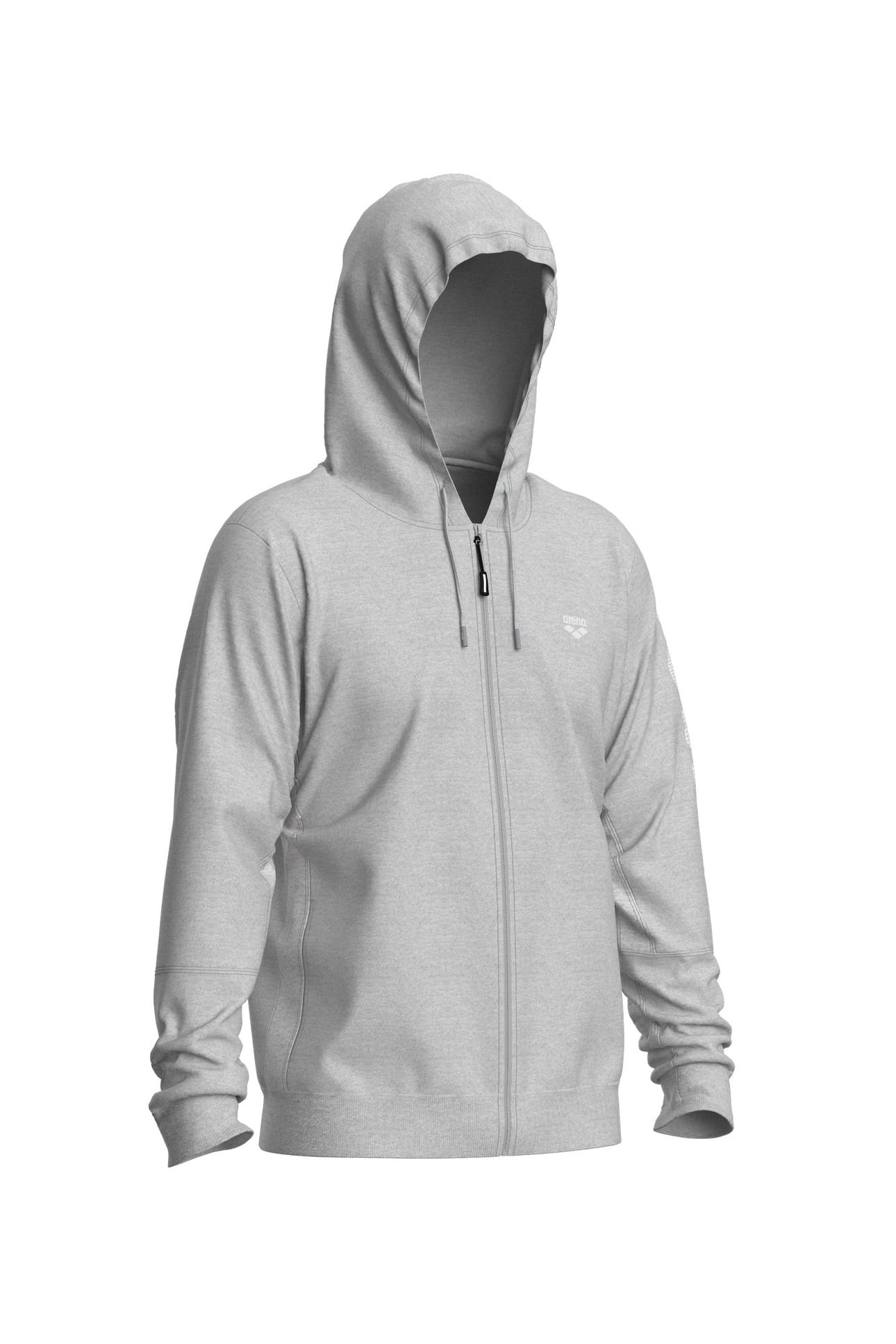 TEAM ESSENTIAL JACKET MEDIUM GREY HEATHER 2