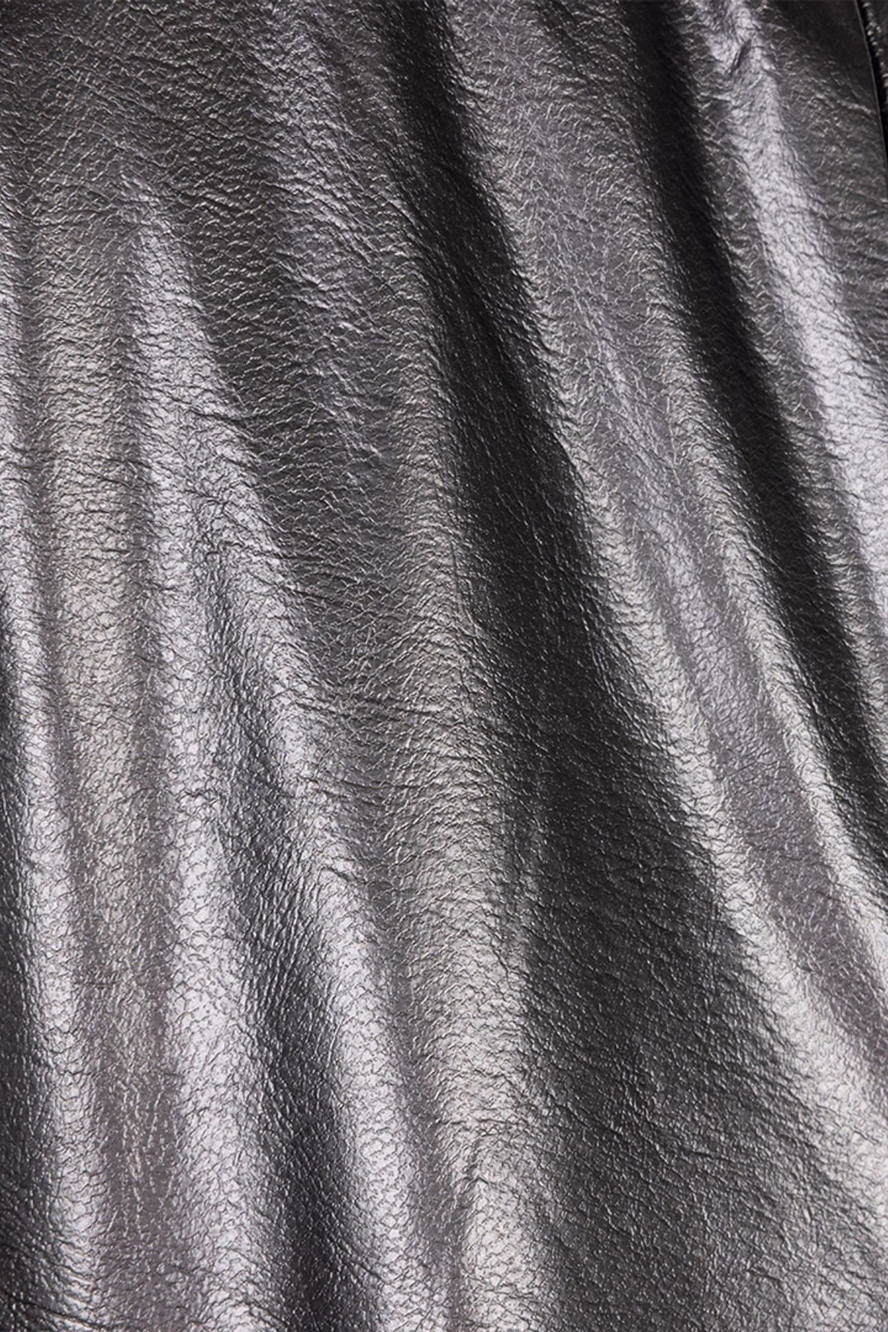 SKIRT LONG METALLIC PU GREY 6