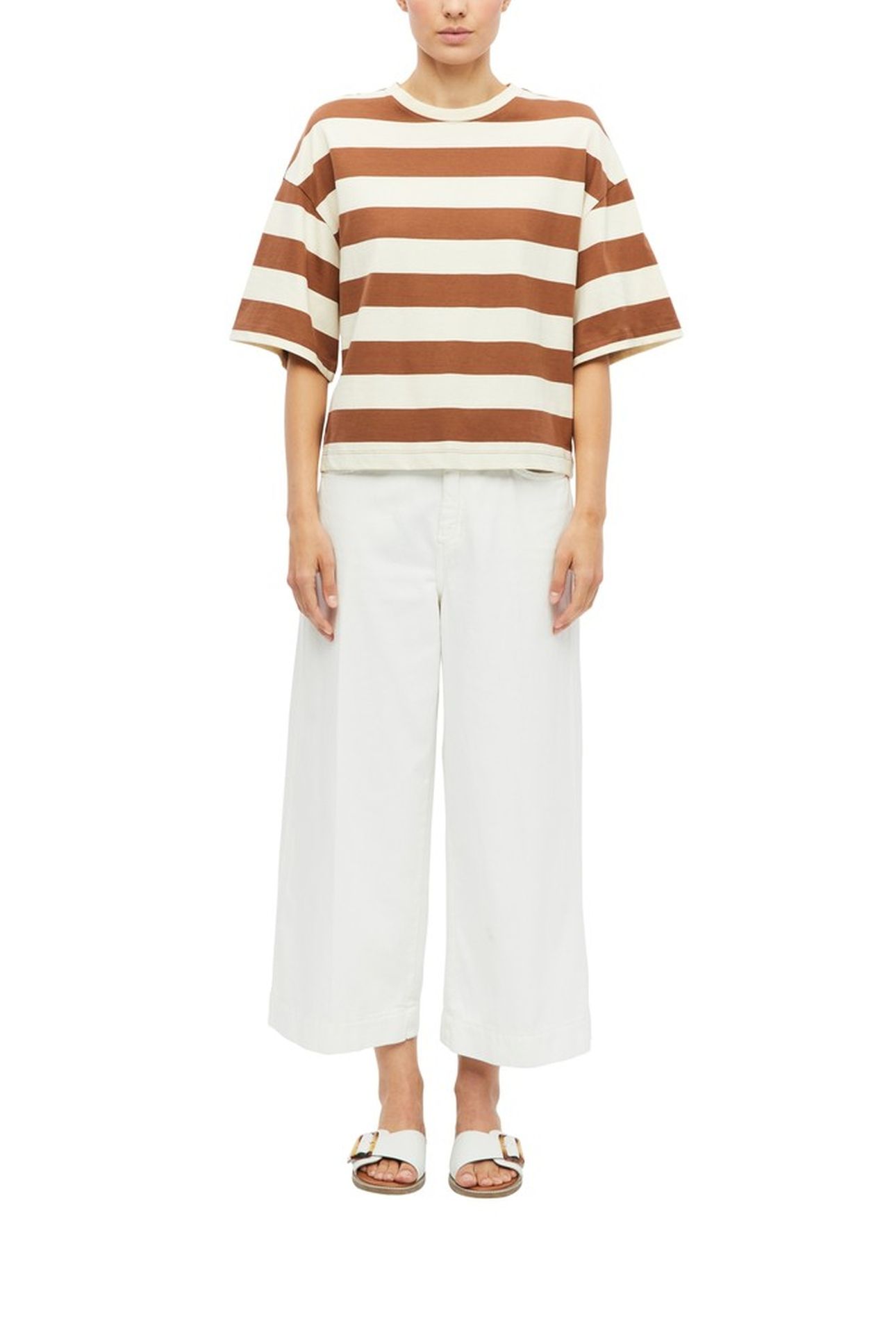 S.OLIVER T-SHIRTS BROWN 2