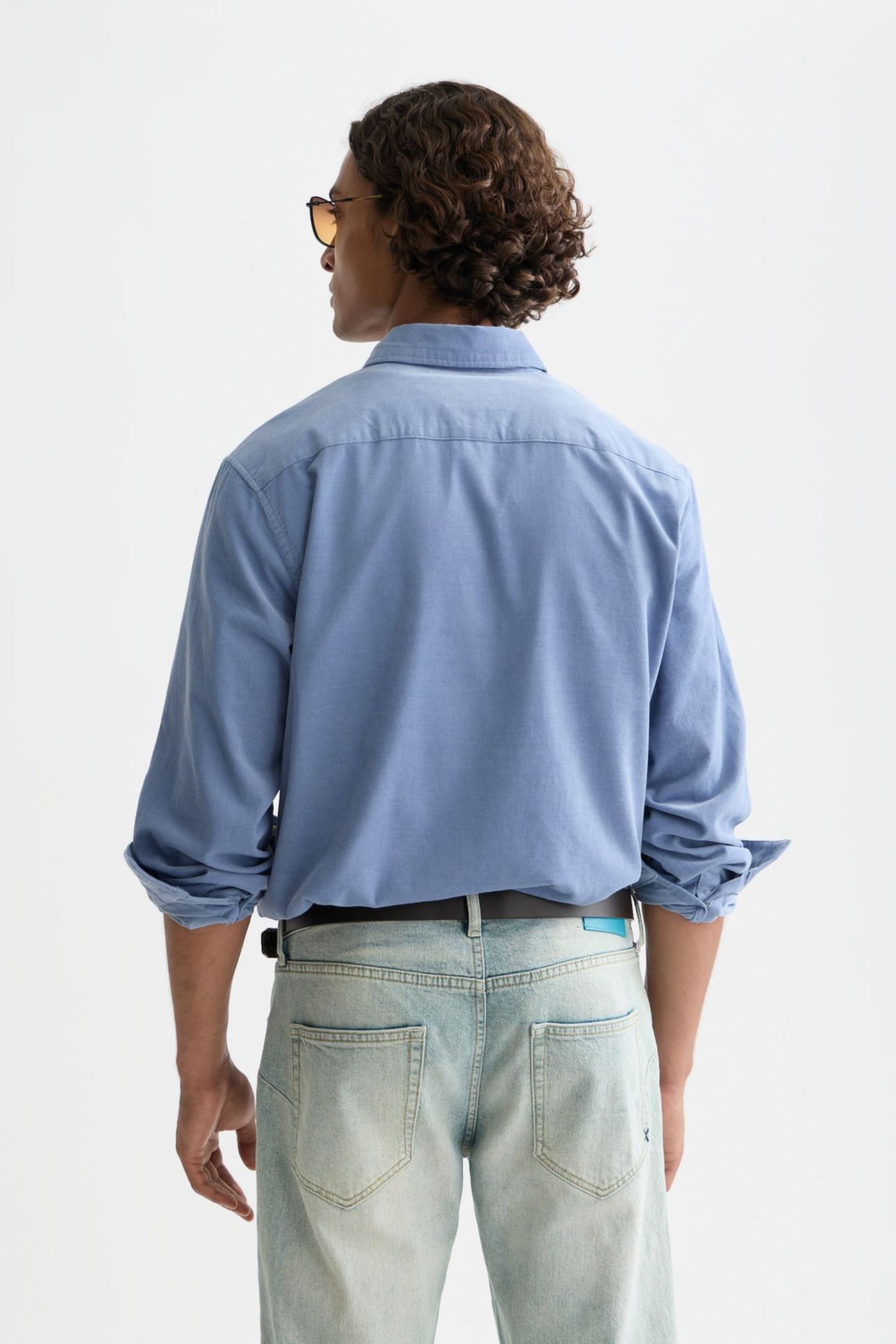 LIGHTWEIGHT CORDUROY REGULAR-FIT SHIRT NAVY 2