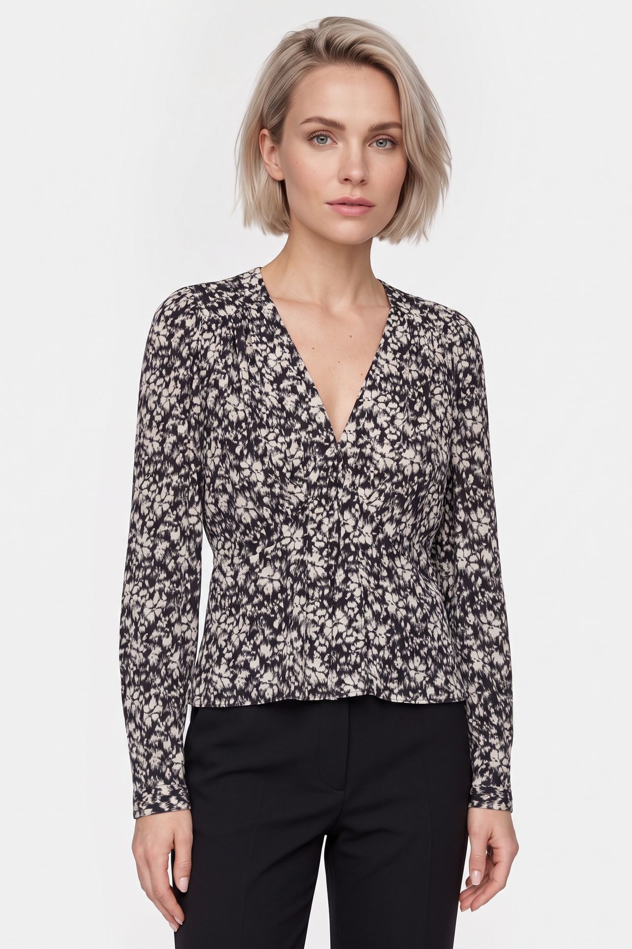 EDDY BLOUSE BLACK WHITE 1