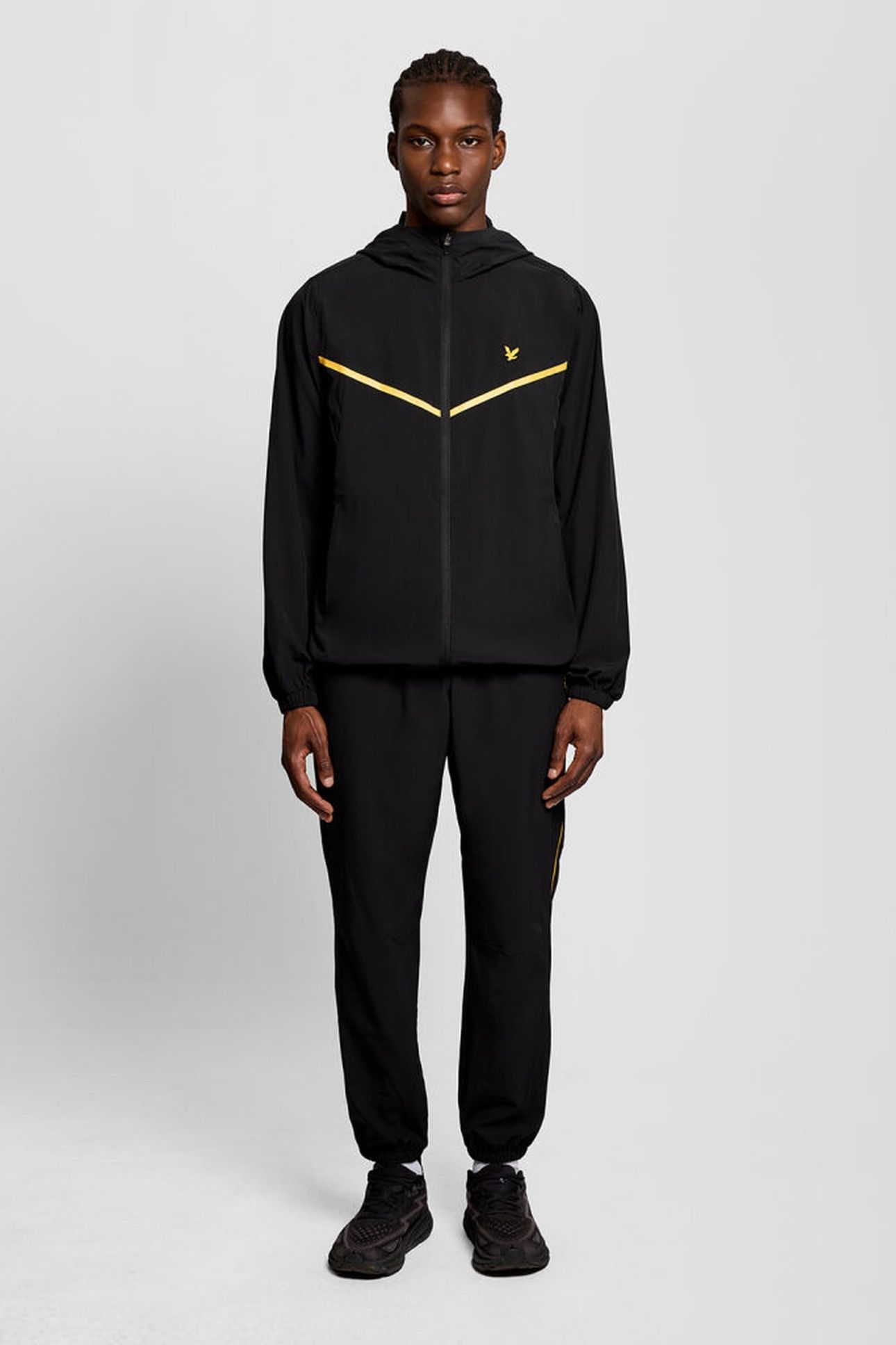 STRIPED TRACKIES JET BLACK 3