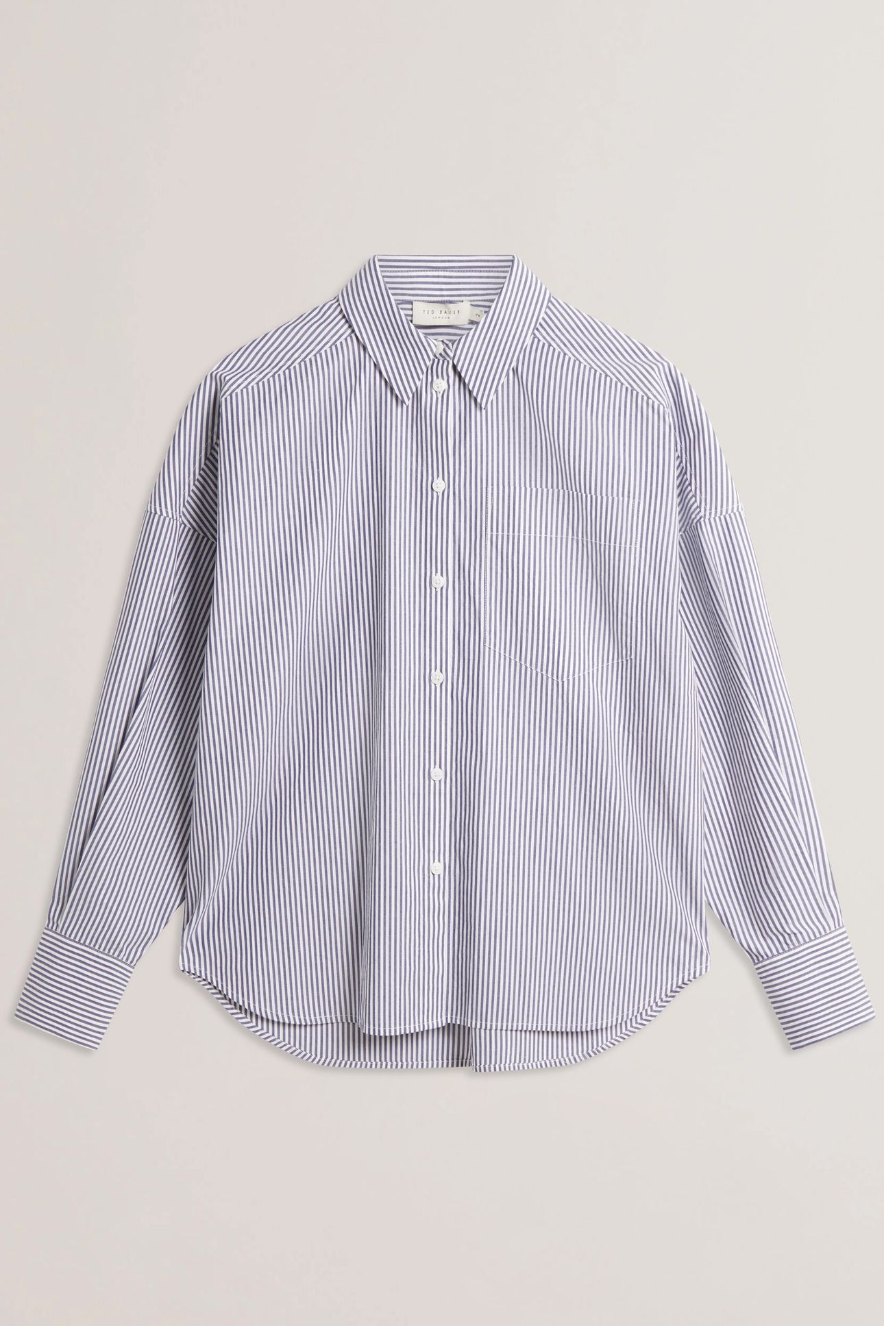 VINALES BOYFRIEND FIT STRIPED COTTON NAVY 2