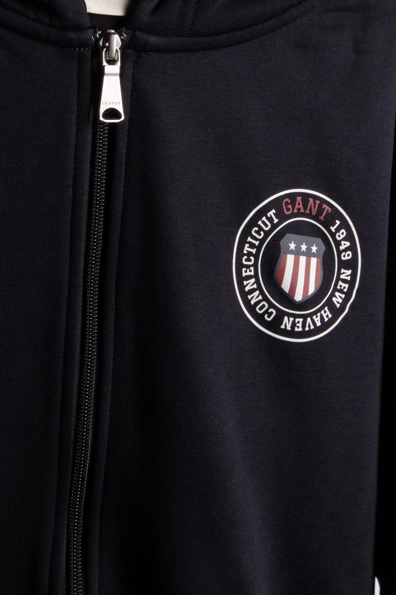 GRAPHIC FULL ZIP HOODIE BLACK 4