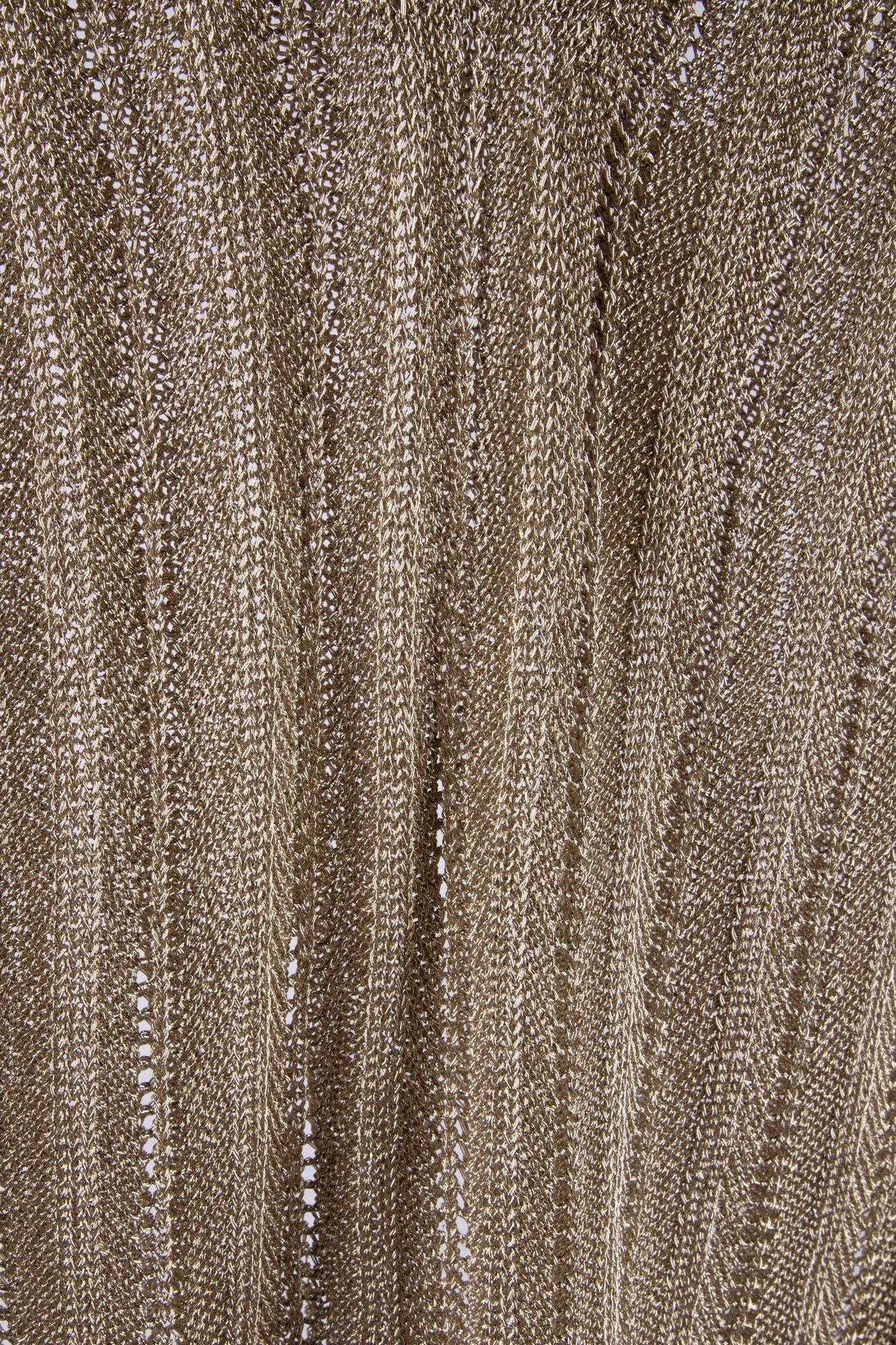 V NECK KNITTED TANK GOLD 4