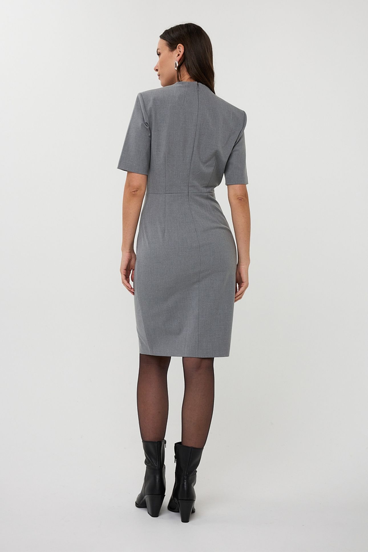DRESS BUCKLE S/SLVE LIGHT GREY MELANGE 4