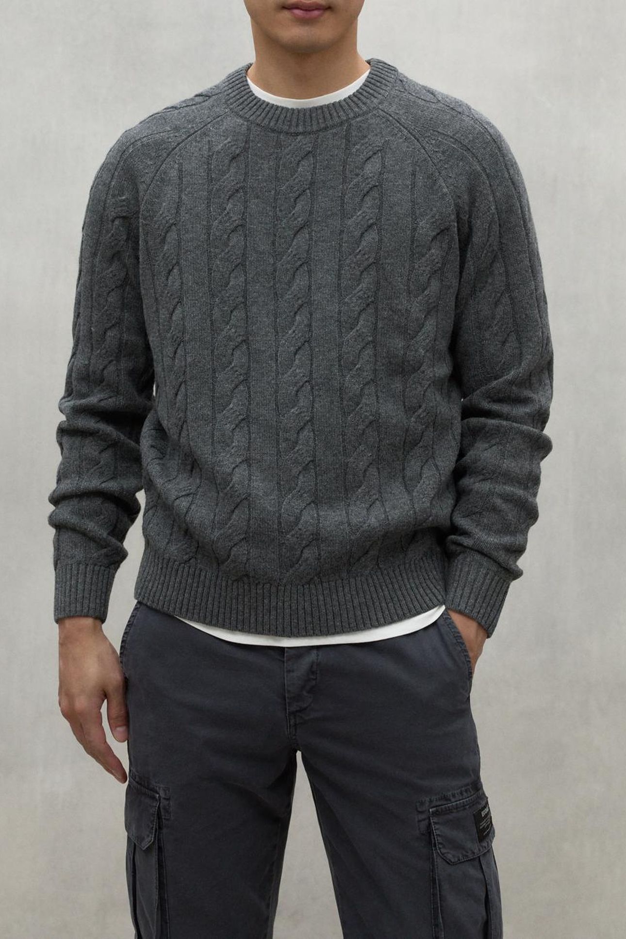 TILOALF KNIT MEDIUM GREY MELANGE 1