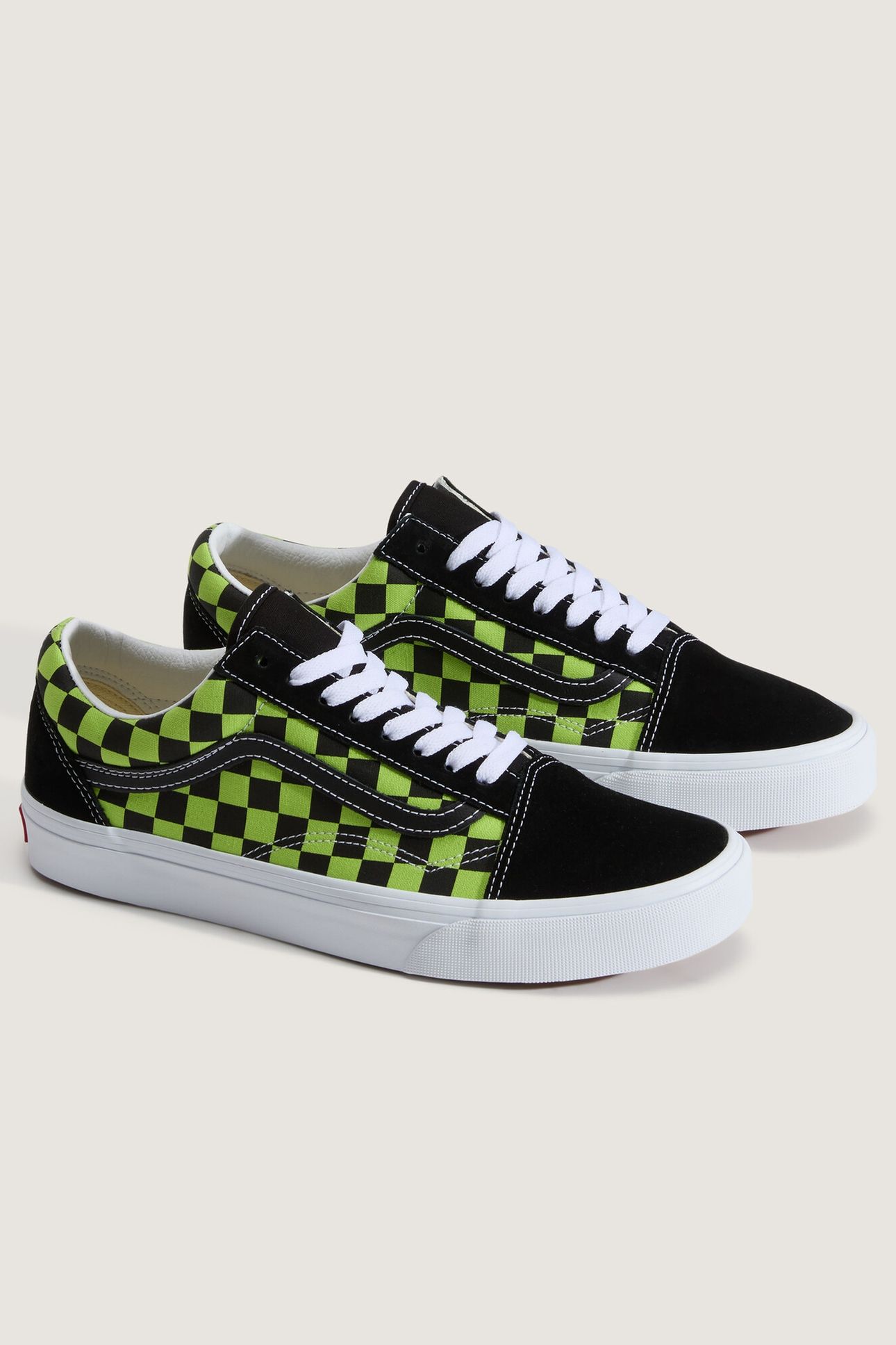 UNISEX OLD SKOOL CHECKERBOARD BLACK/GREEN FOAM 4