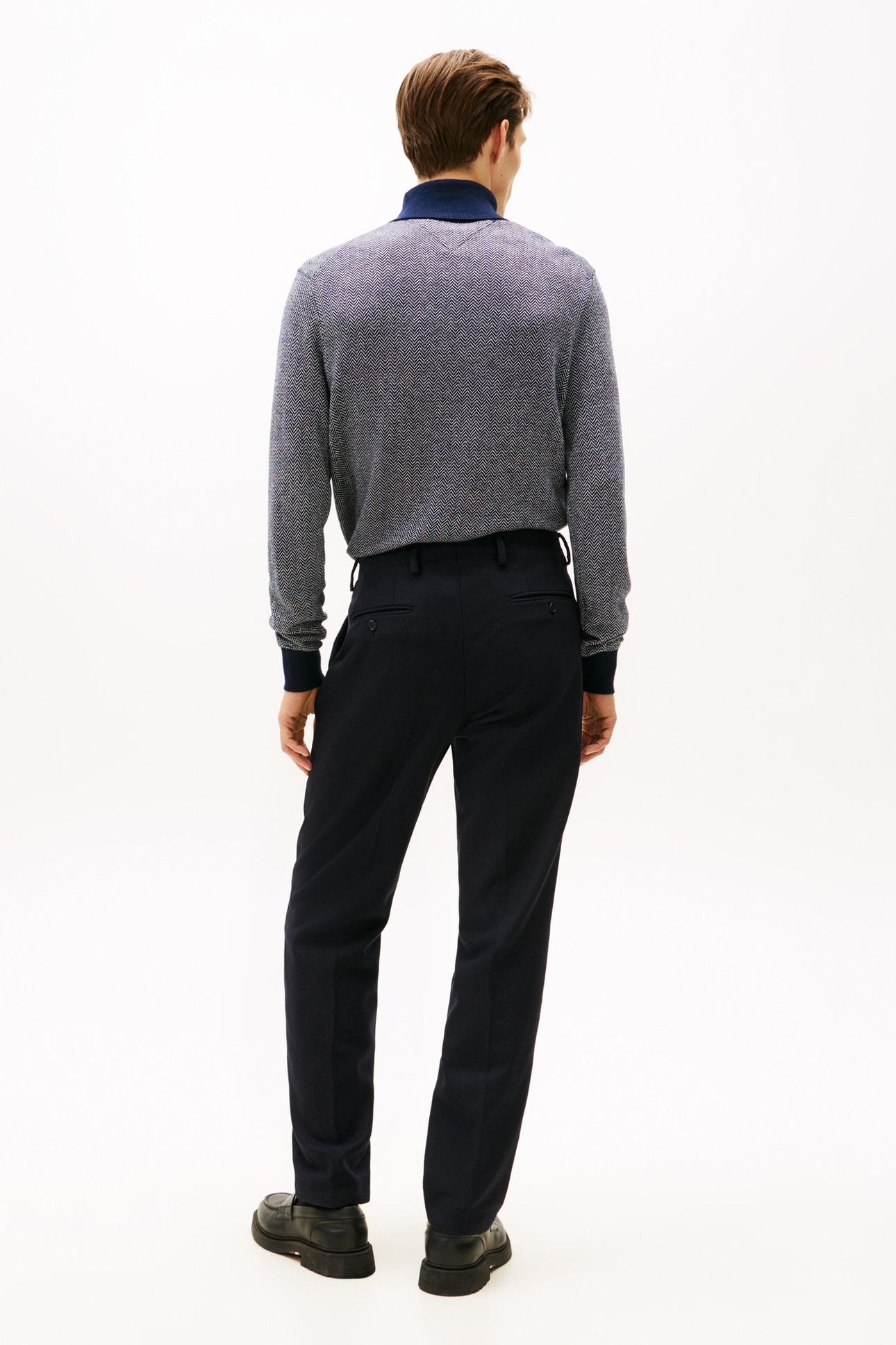 SOFT TECH WOOL PANTS BLUE 3