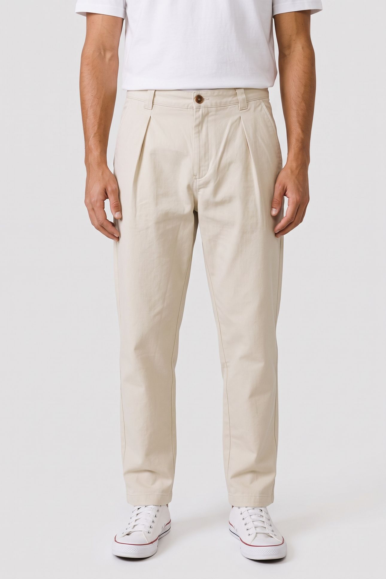 UNISEX TROUSERS RENATO ECRU 1