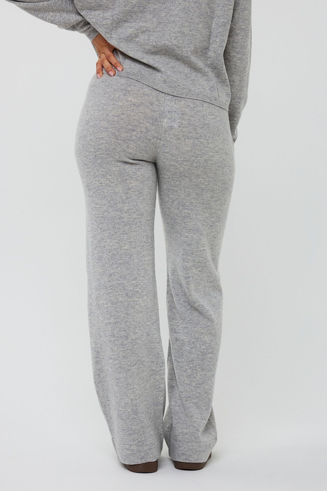TROUSERS FINE CHAIN LIGHT GREY MELANGE 3