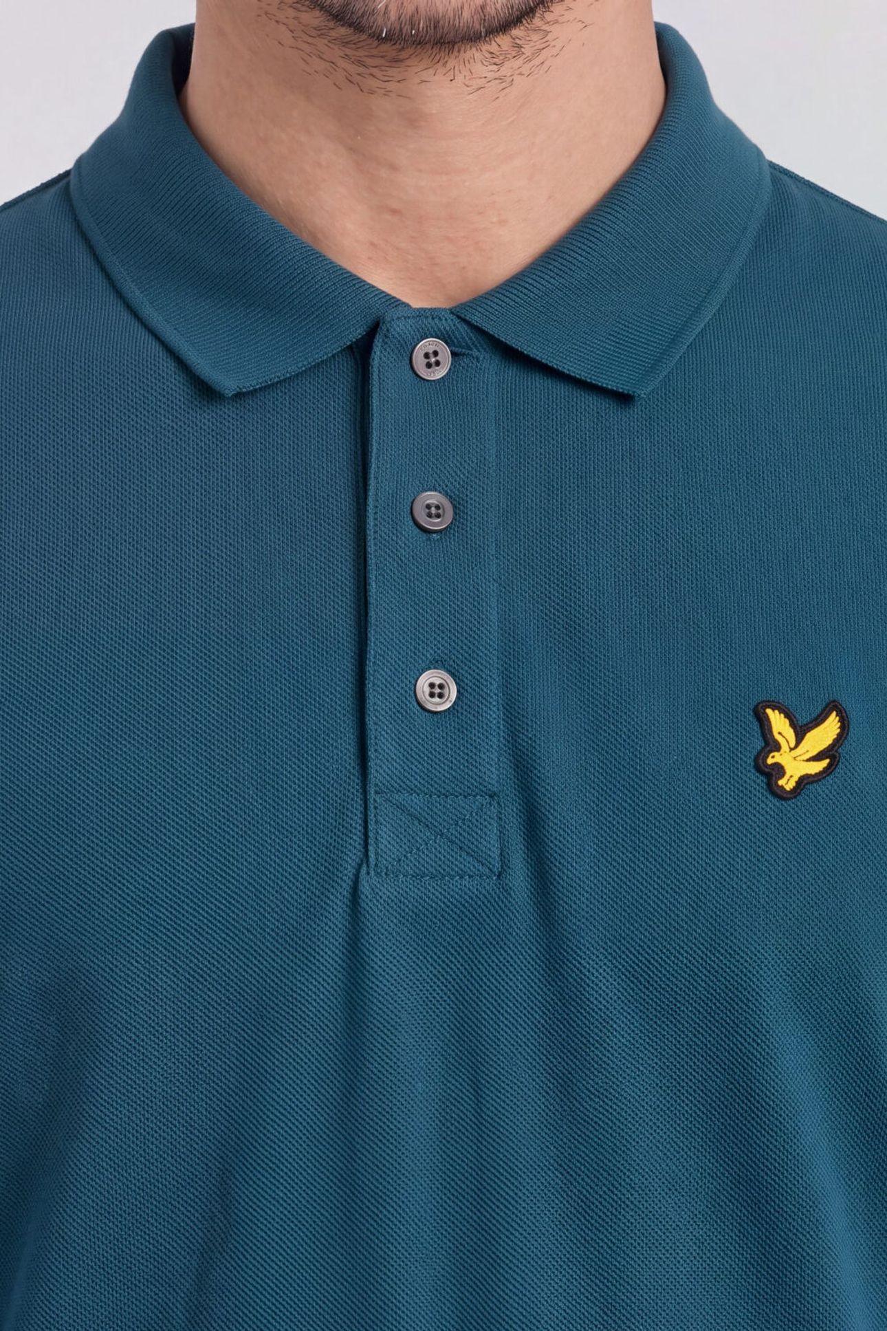 PLAIN POLO SHIRT RICH TEAL 5