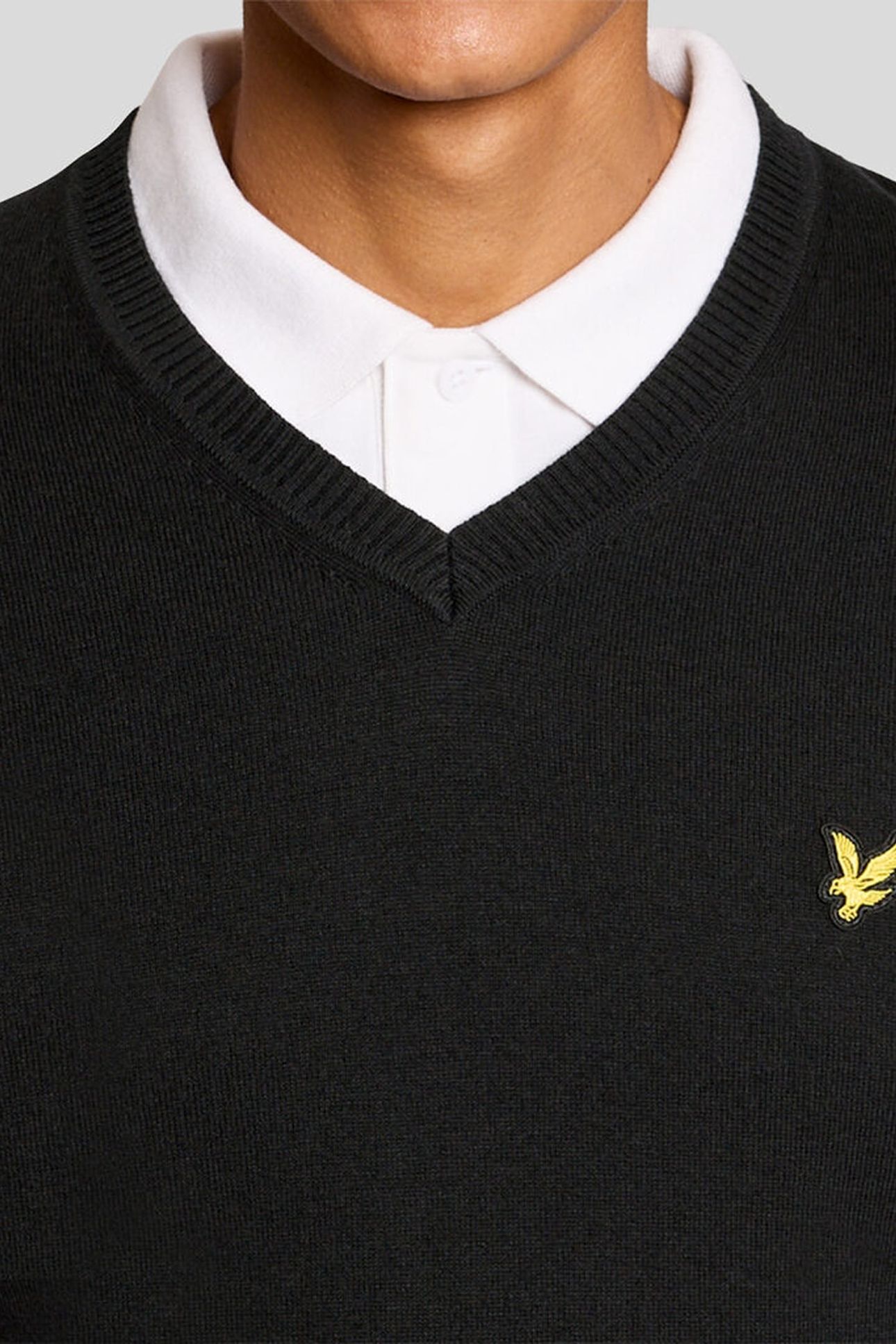 GOLF 1874 V NECK PULLOVER JET BLACK 5