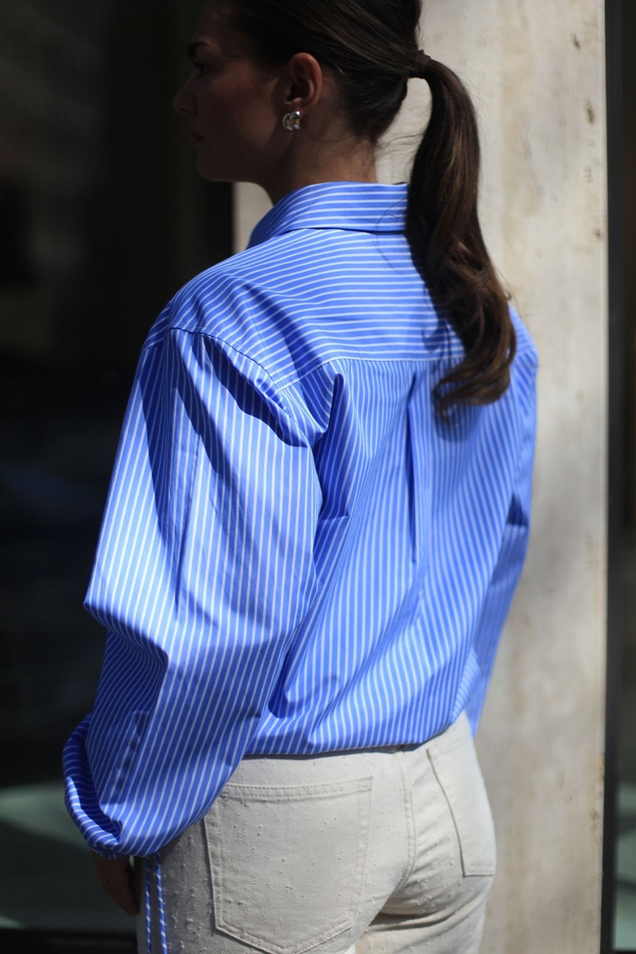 QWYNN STRIPE DRAWSTRING SHIRT SKY BLUE 7