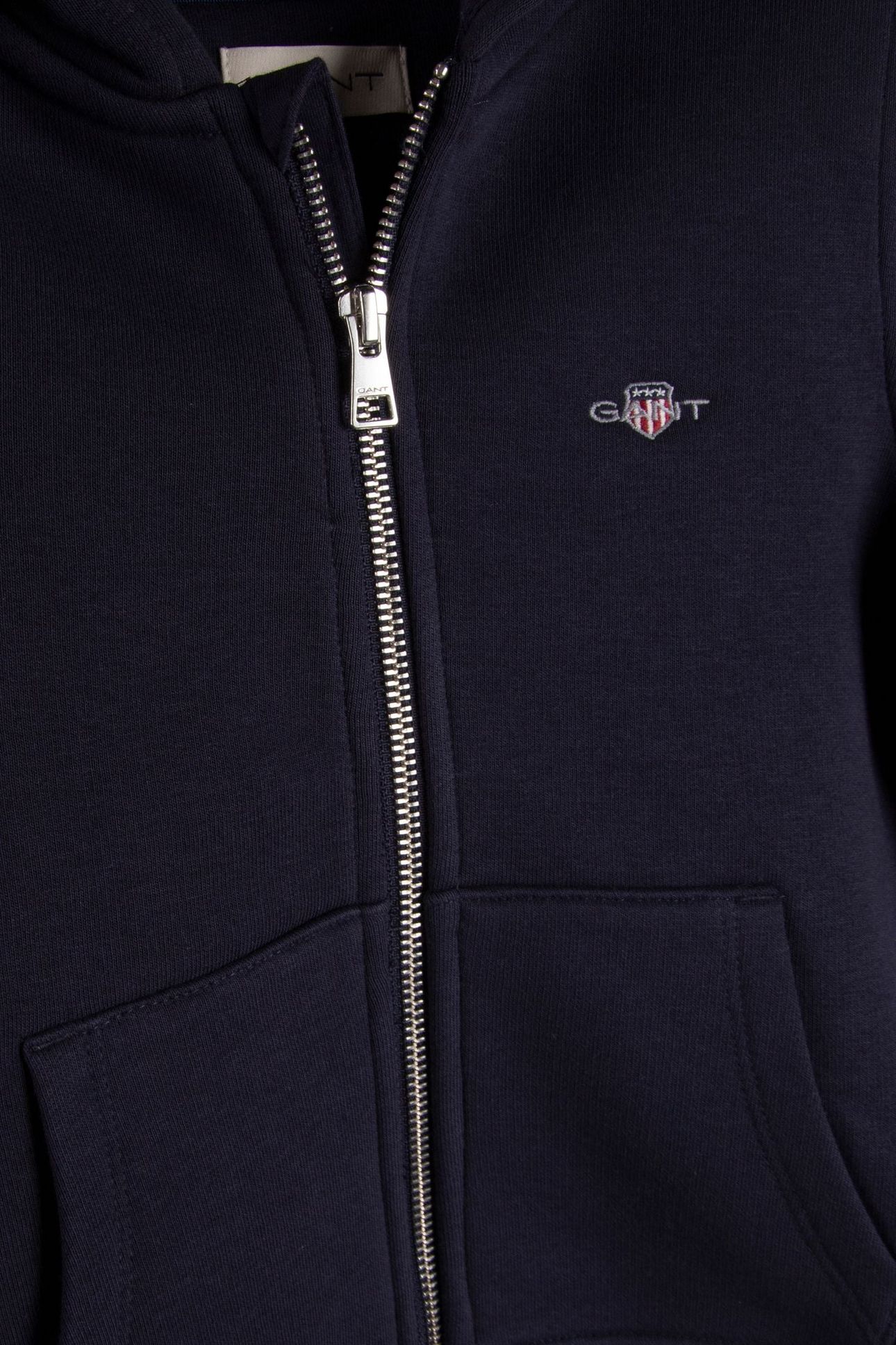 KIDS UNISEX SHIELD ZIP HOODIE EVENING BLUE 4