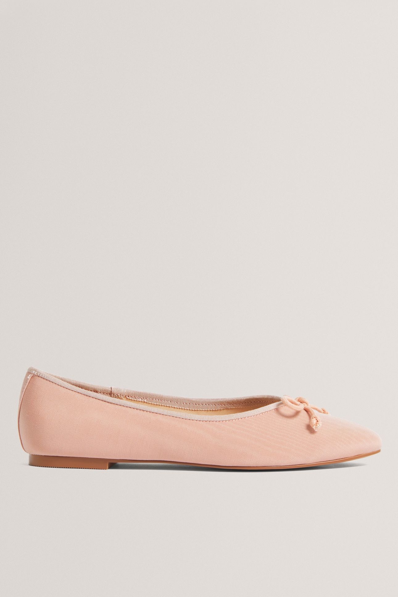 SATIN BALLET FLAT PINK 1