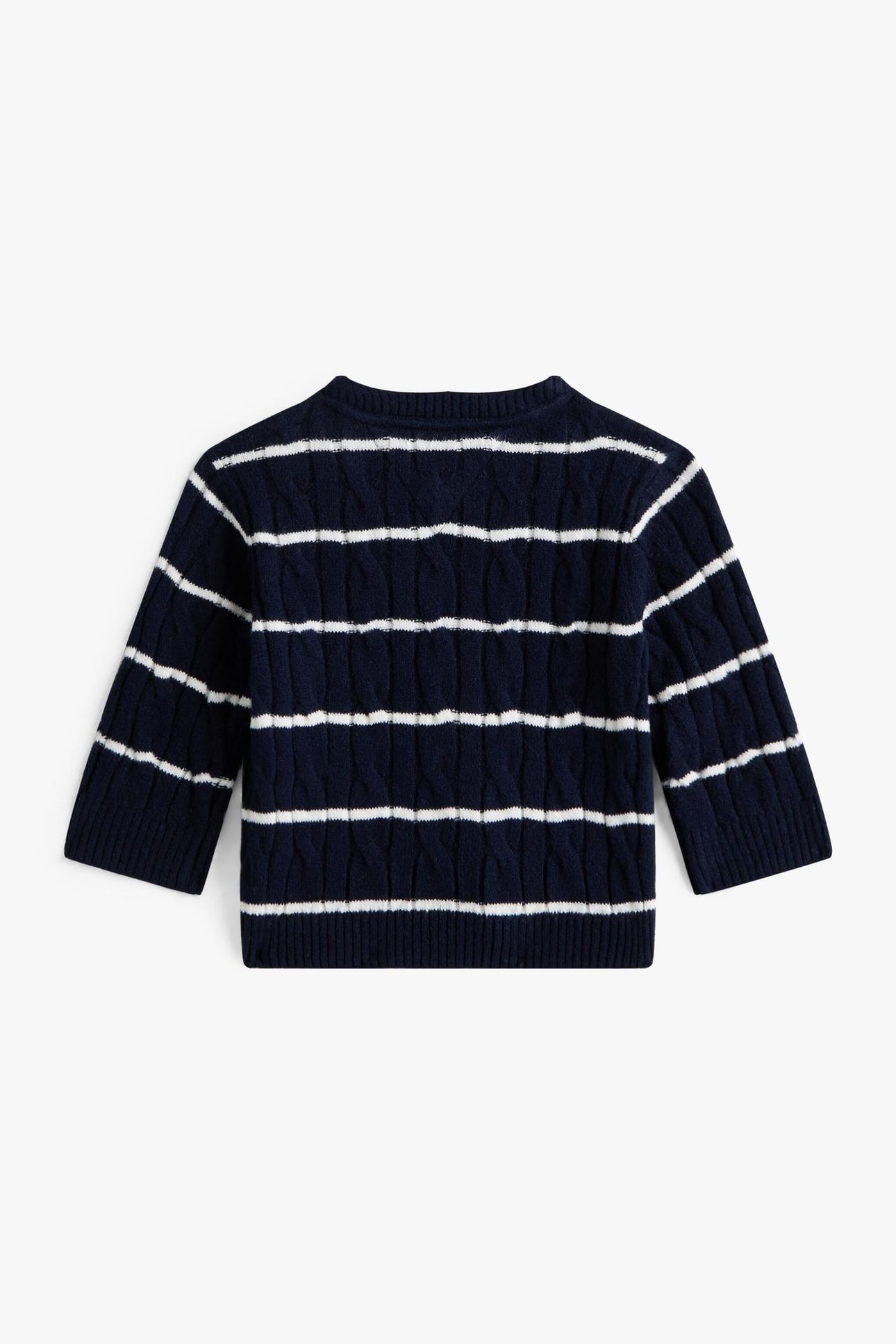 NEWBORN CABLE SWEATER DARK BLUE 6
