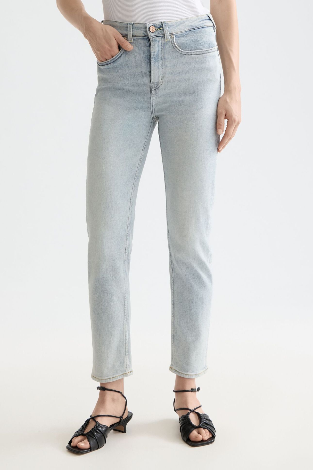 HIGH FIVE SUPER STRETCH SLIM JEANS TAKEDOWN BLUE 1