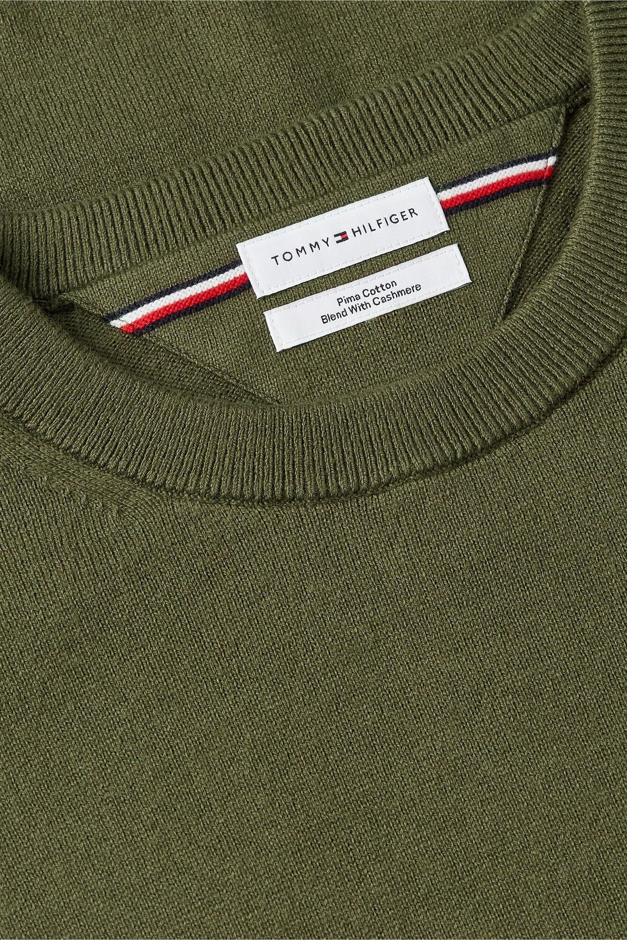 PIMA COTTON CASHMERE SWEATER HUNTSMAN GREEN 5