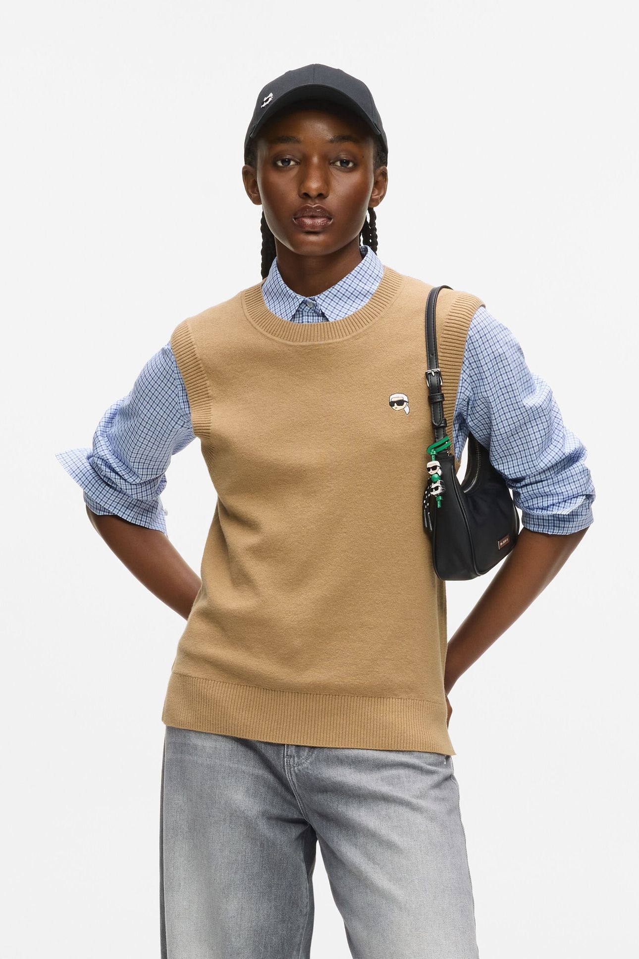 IKON KNIT VEST NOUGAT 1