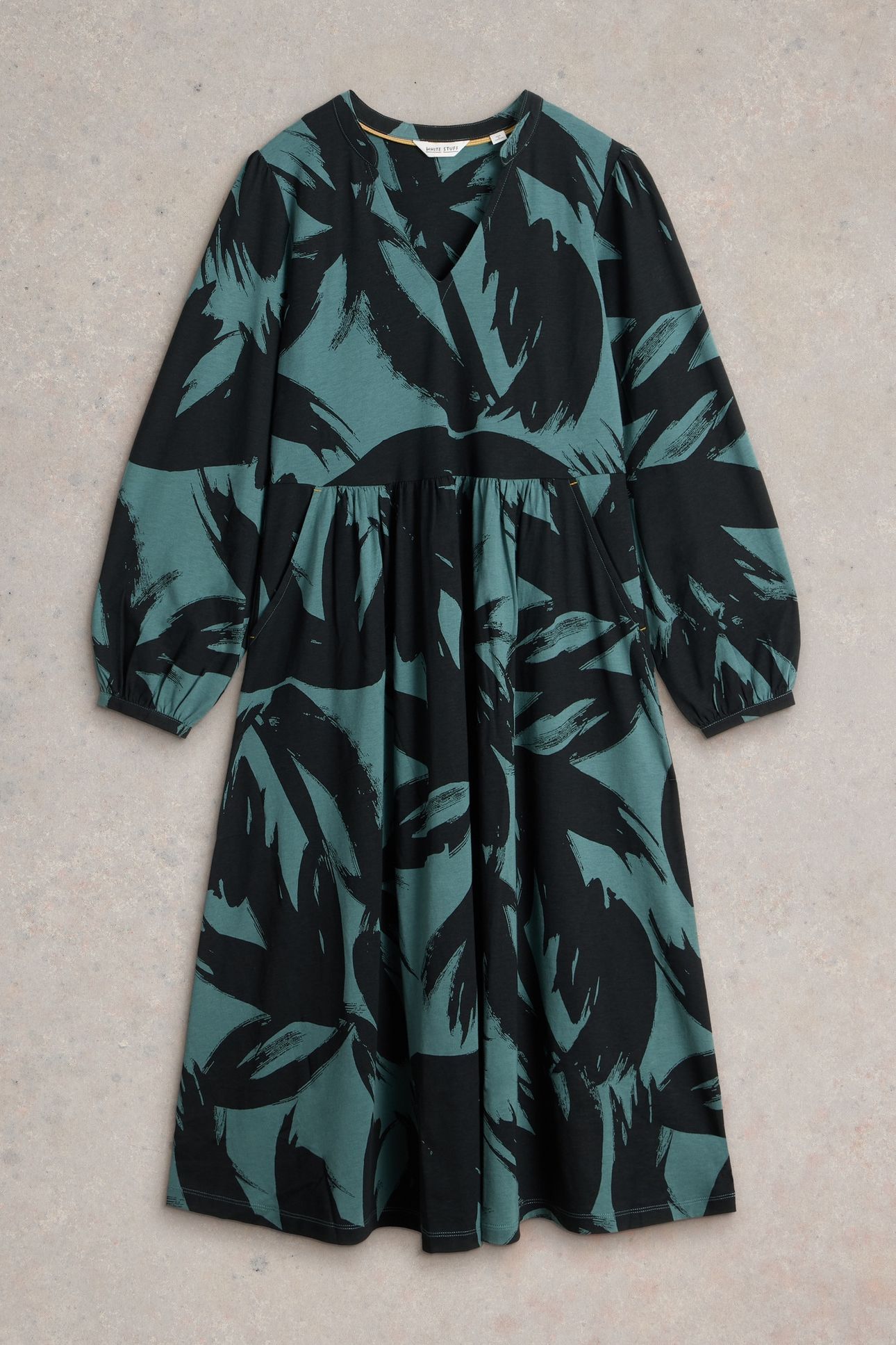 LEAH JERSEY DRESS GREEN PR 4