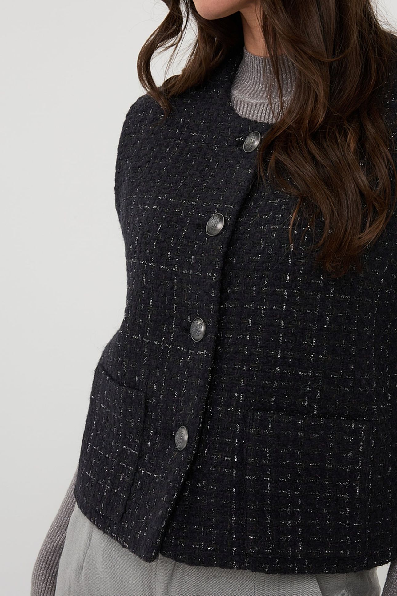 GILET TWEED ANTHRACITE 7