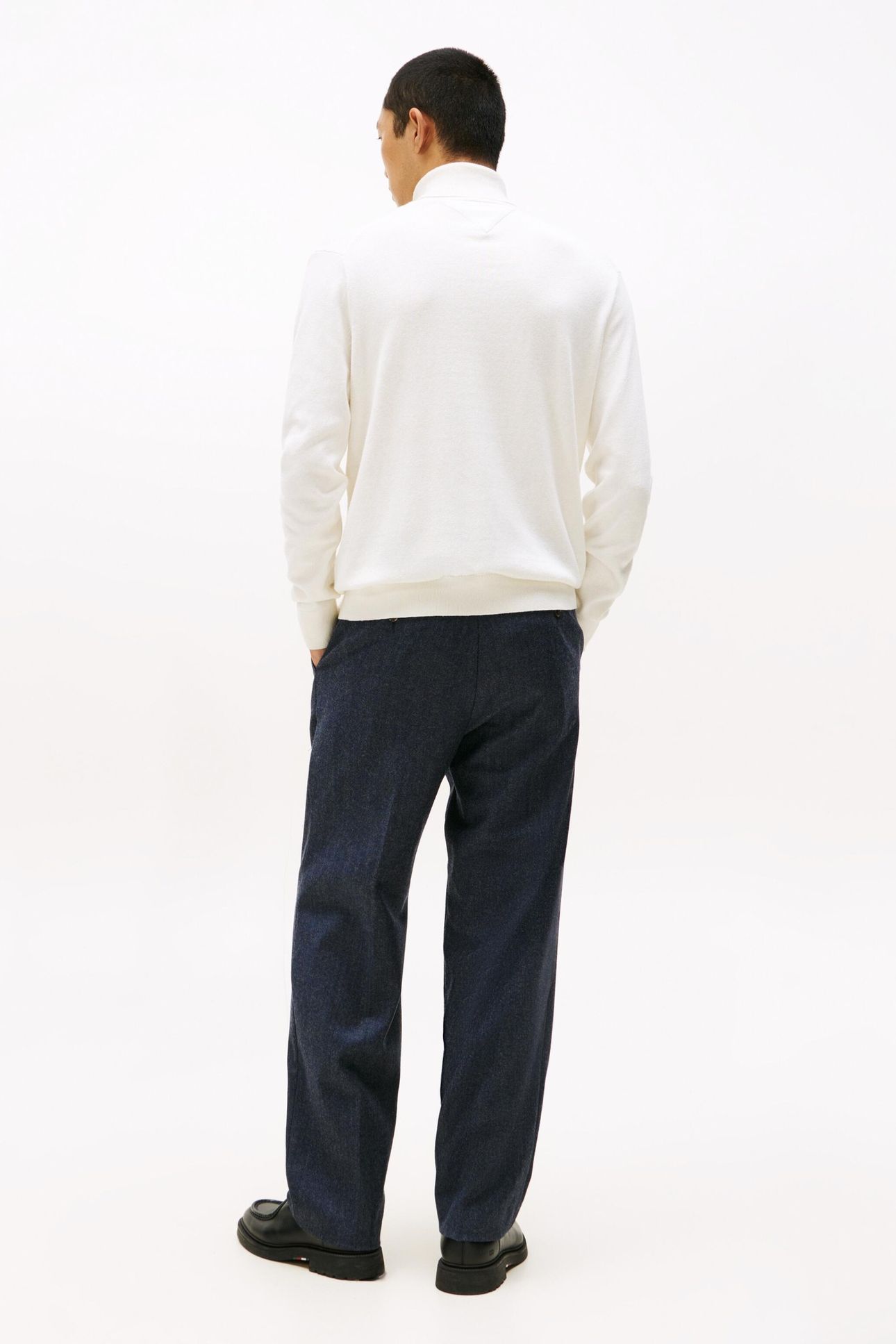 PIMA COTTON CASHMERE SWEATER IVORY PETAL 6