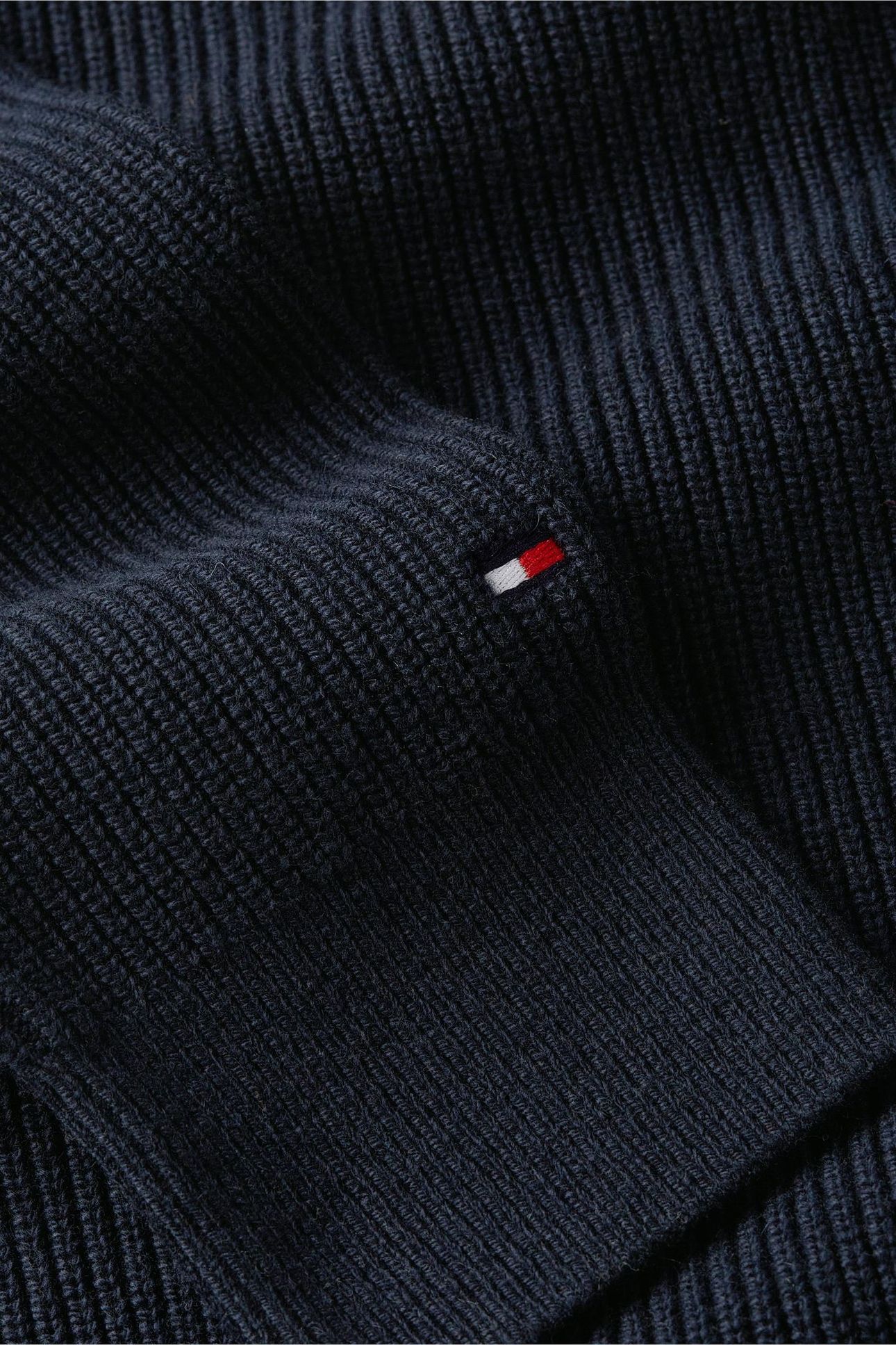 FISHERMAN RIB CREW NECK DARK NIGHT NAVY 8