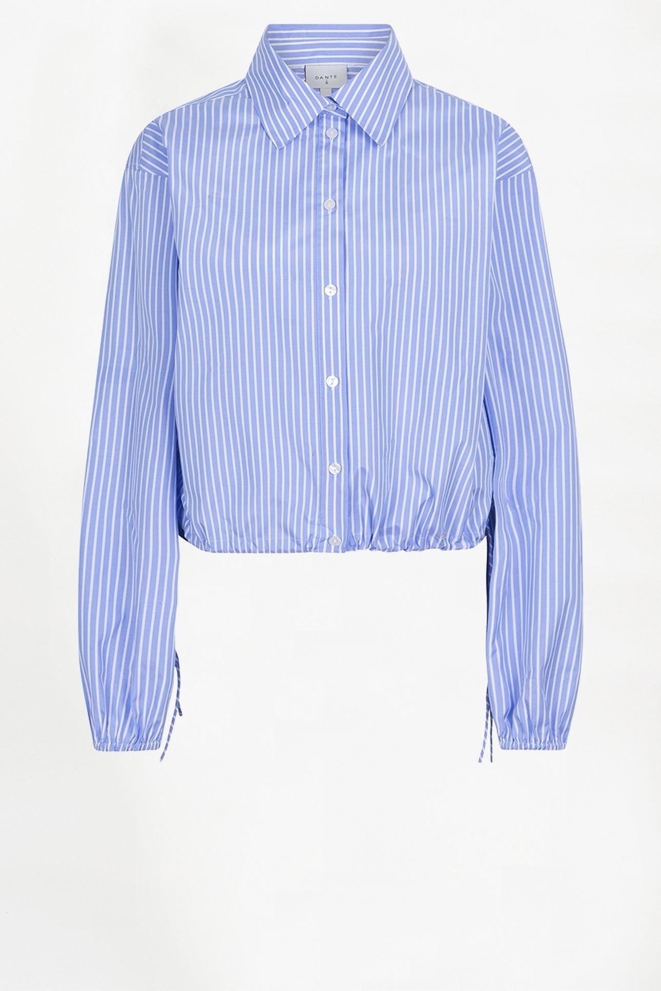 QWYNN STRIPE DRAWSTRING SHIRT SKY BLUE 4