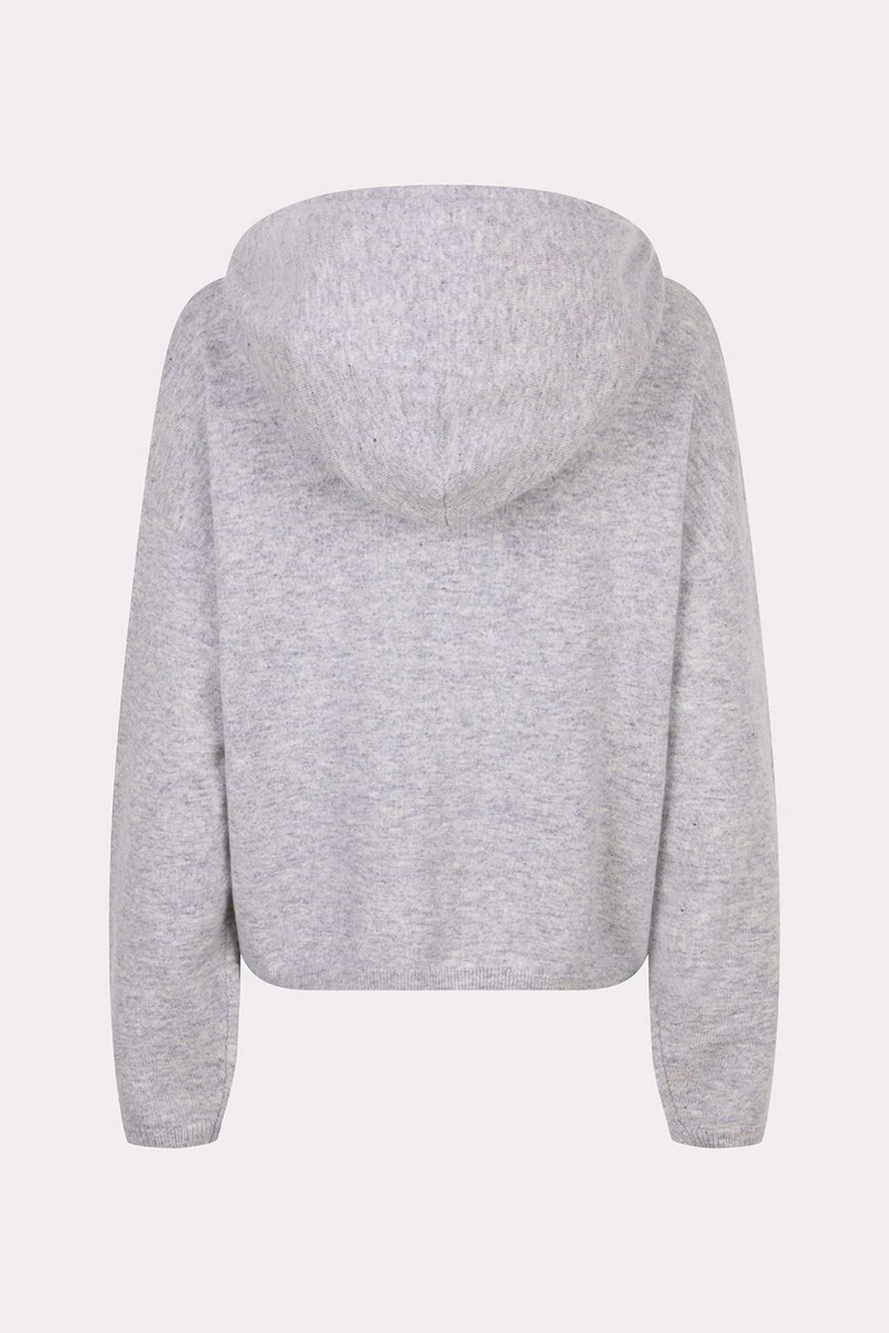 SWEATER HOODIE CHEST POCKET LIGHT GREY MELANGE 5