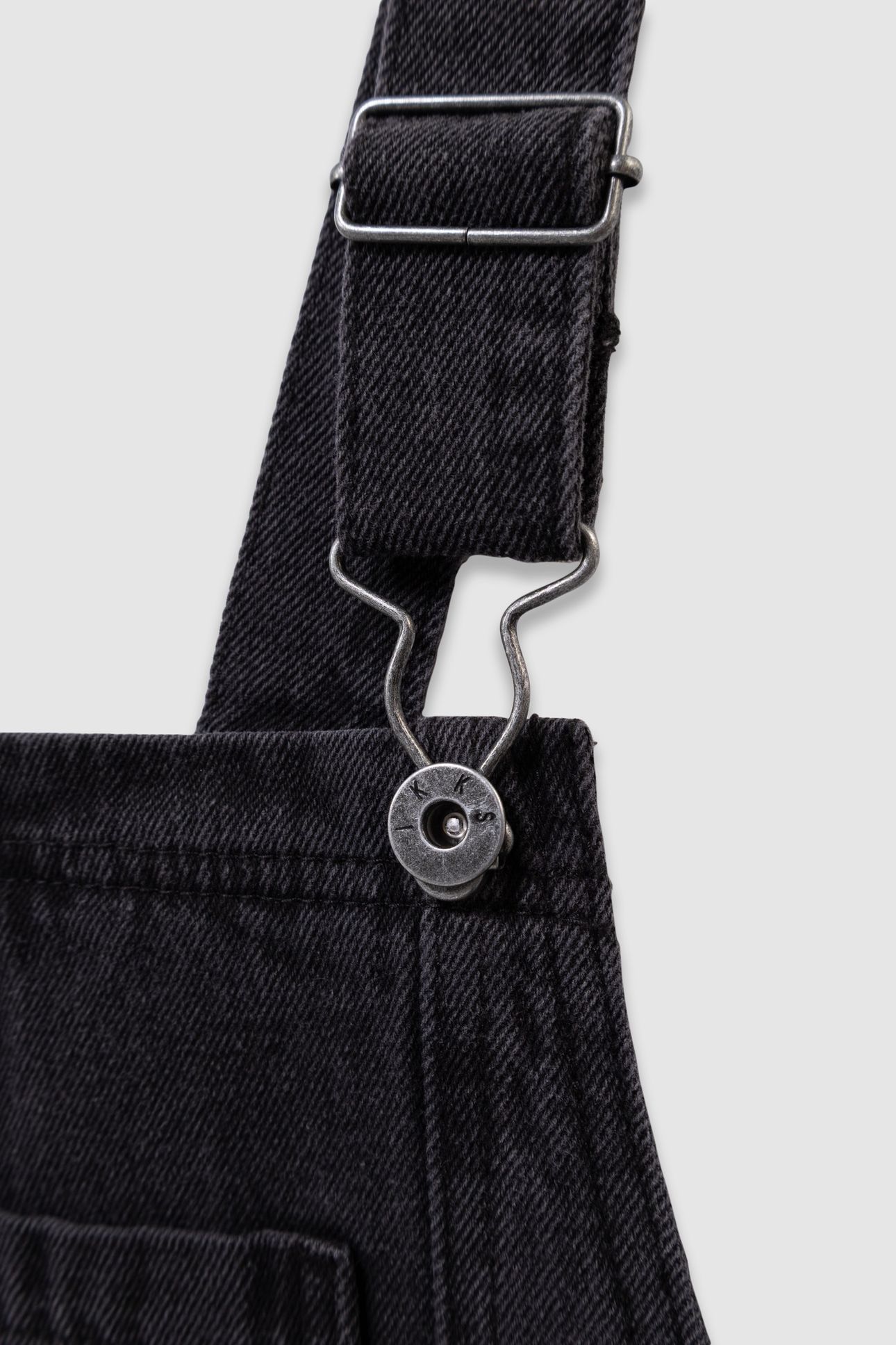 GIRLS’ GREY DENIM SPLIT MIDI DUNGAREE DRESS 5